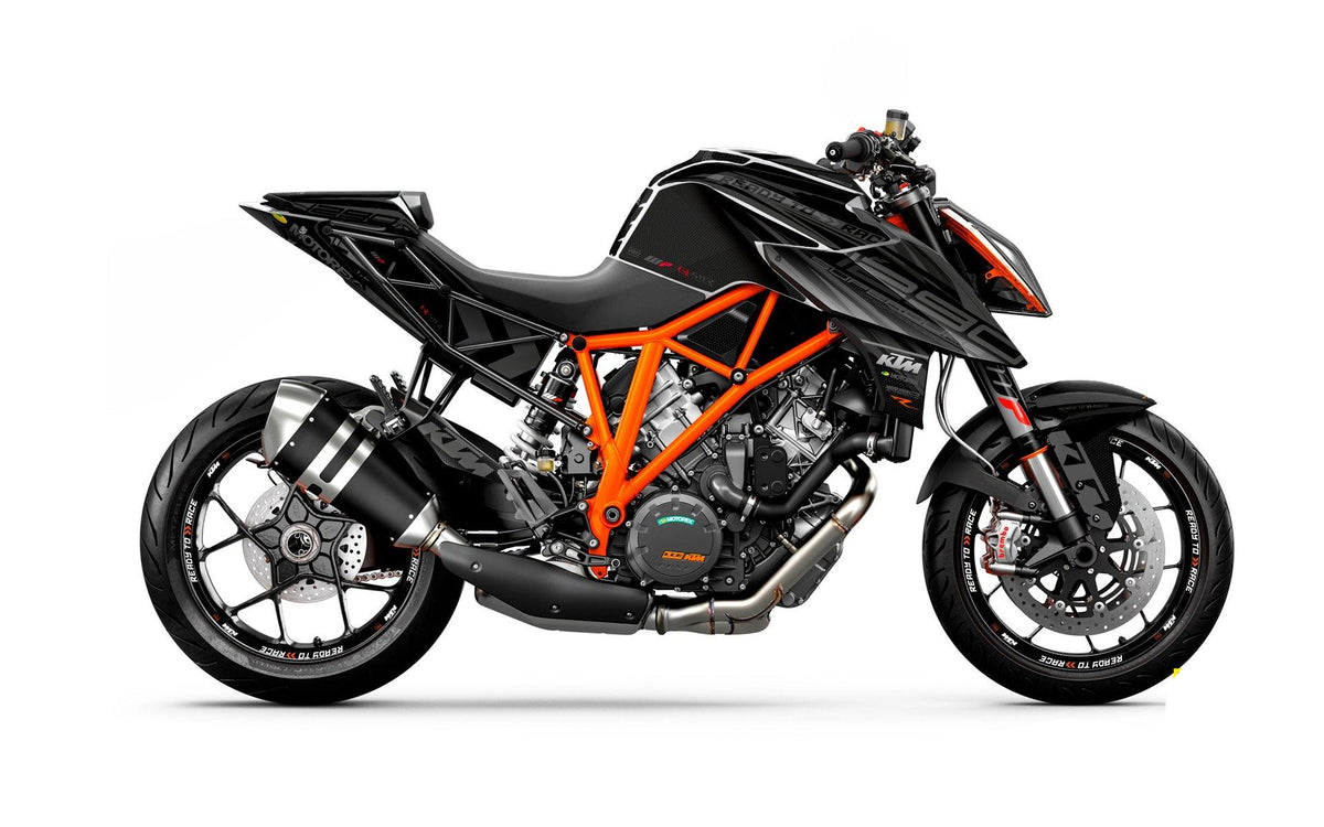 KTM 1290 Super Duke R 2014-2019 GRAPHICS - "Vortex" (Black) - MotoProWorks