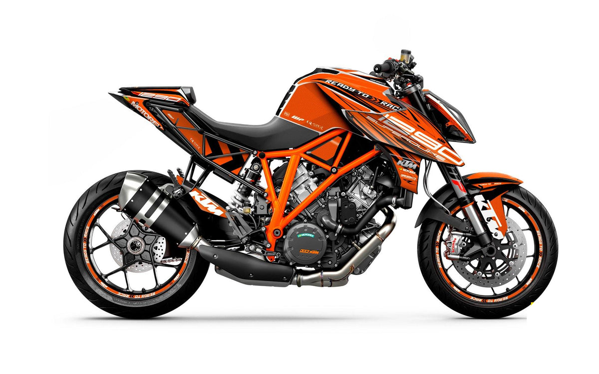 KTM 1290 Super Duke R 2014-2019 GRAPHICS - "Vortex" (Orange) - MotoProWorks