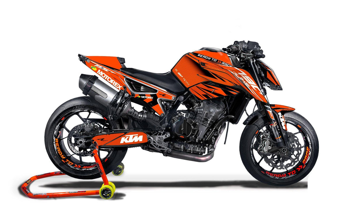 KTM 790/890 Duke GRAPHICS - "Vortex" (Orange) - MotoProWorks