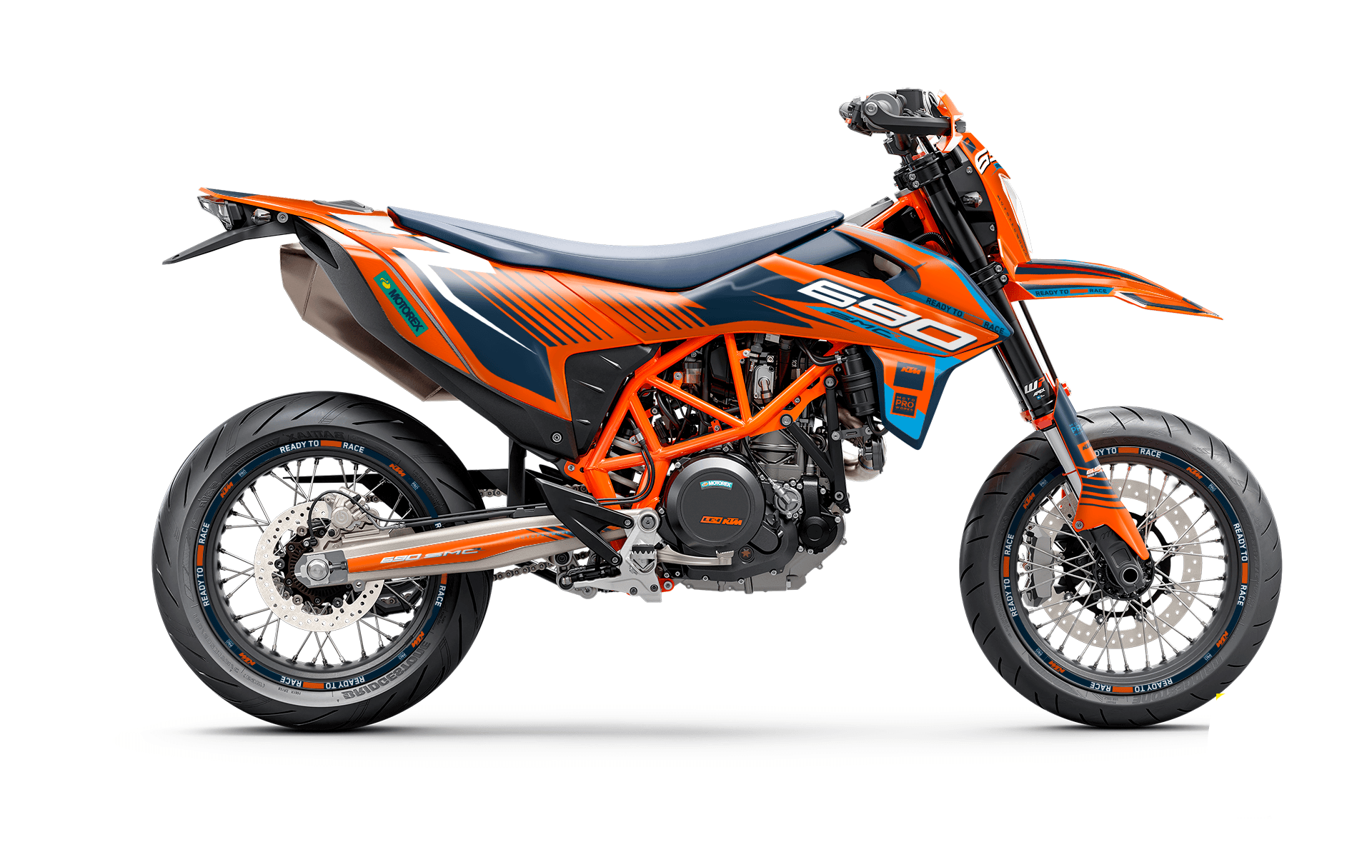 KTM GRAPHICS - 690 SMC-R "Fuel" (Orange/Blue) - MotoProWorks