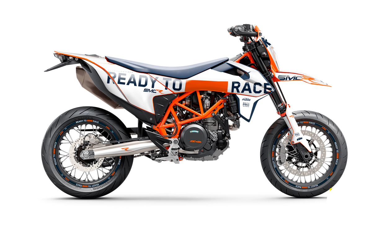KTM GRAPHICS - 690 SMC-R "Ready To Race 2.0" (White) - MotoProWorks