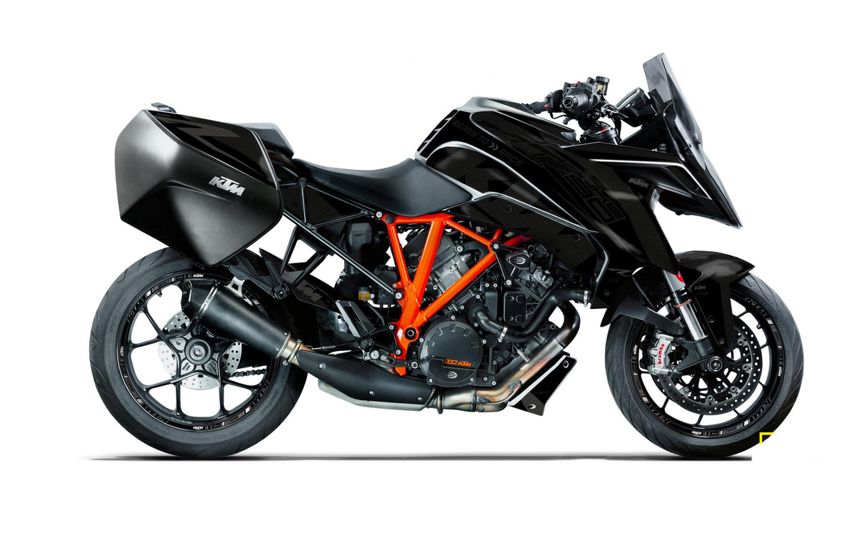 KTM Superduke 1290GT GRAPHIC KIT - "Torque" (Black) - MotoProWorks |Β Decals and Bike Graphic kit