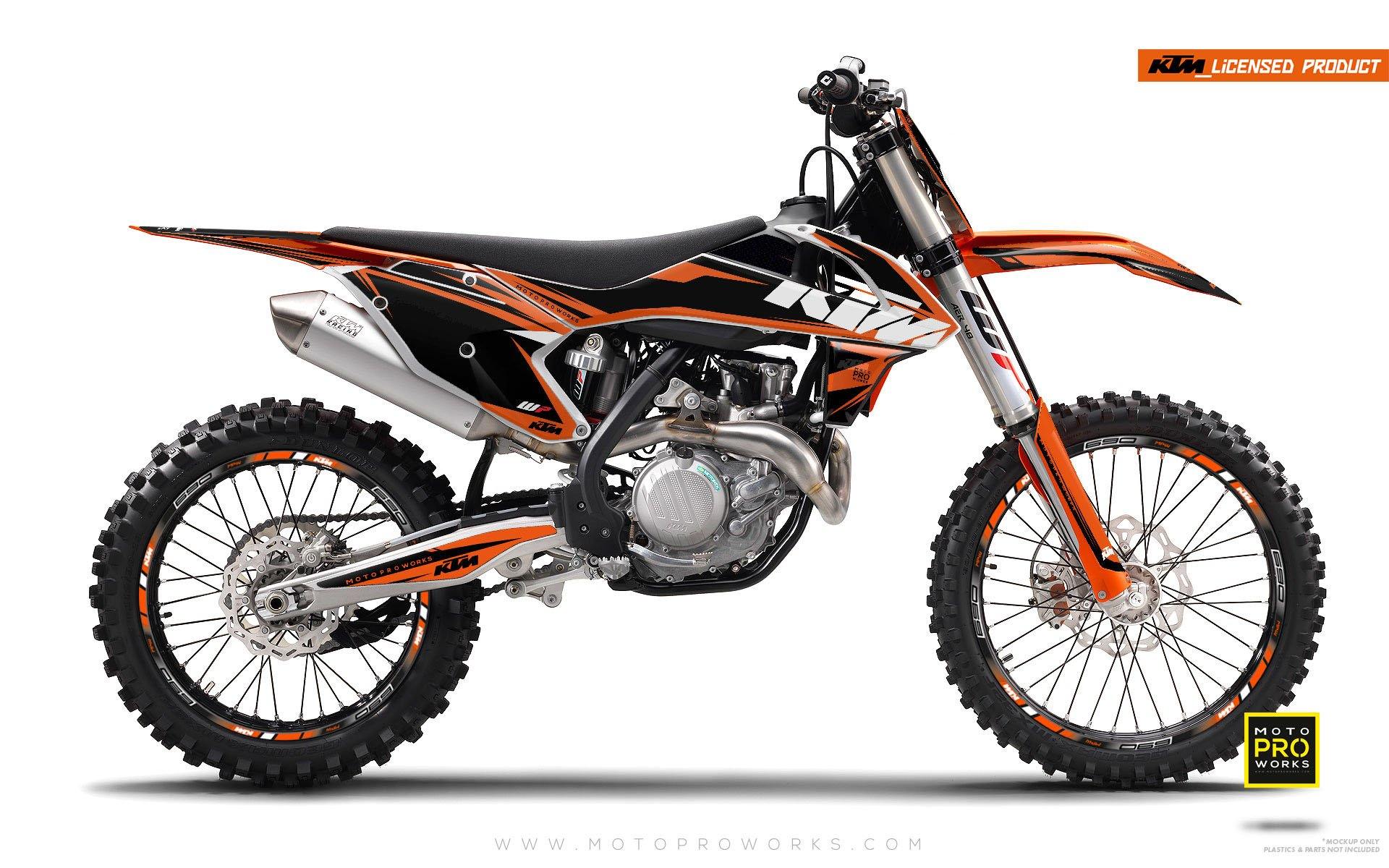 KTM GRAPHIC KIT - "EDGE" (orange) - MotoProWorks | Decals and Bike Graphic kit