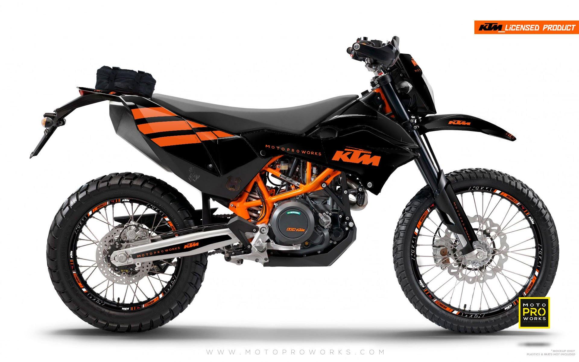 KTM GRAPHIC KIT - "FLAT ICON" (orange) - MotoProWorks | Decals and Bike Graphic kit