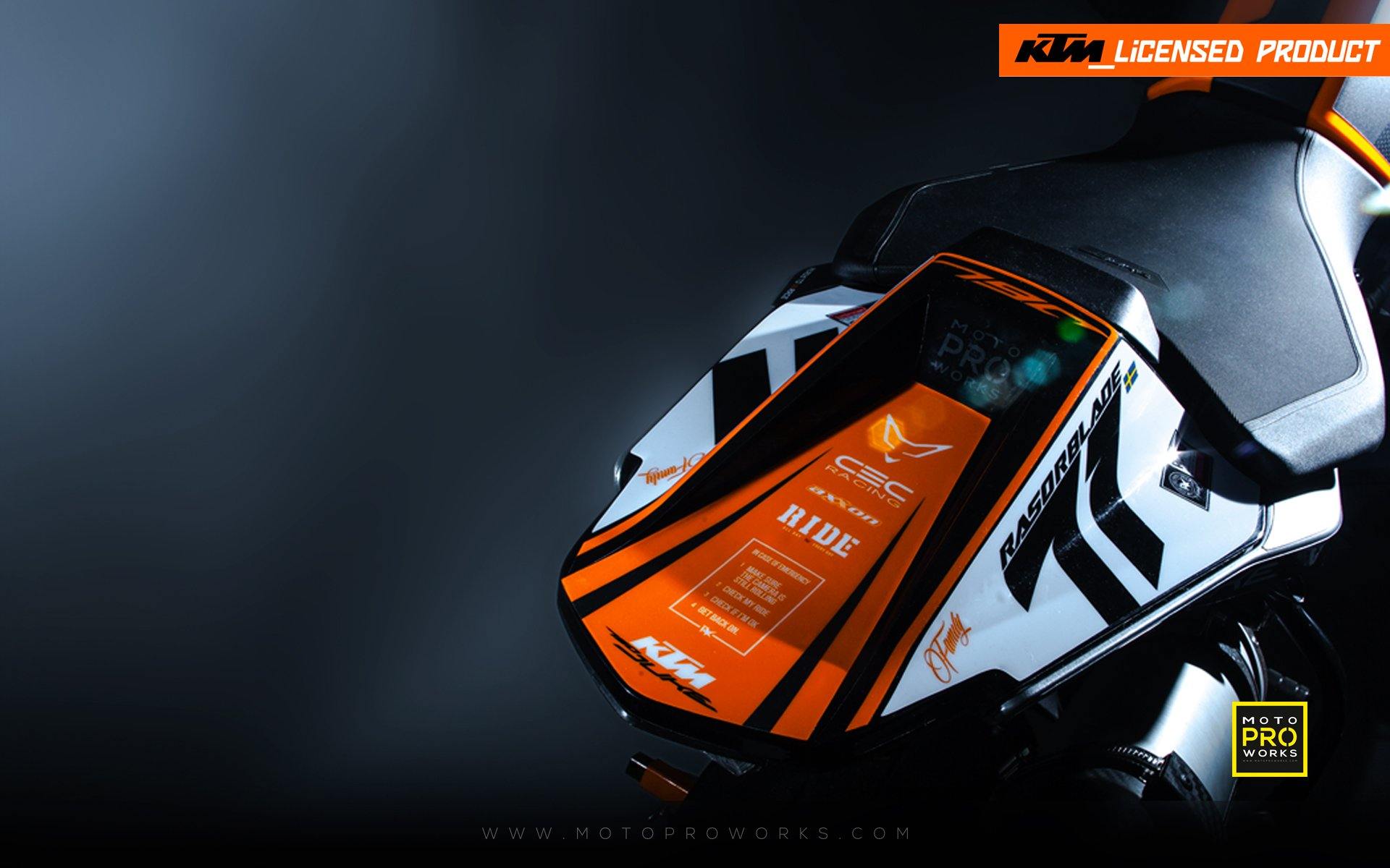 KTM 790 Duke GRAPHIC KIT - "Rasorblade" (Black/Orange) - MotoProWorks | Decals and Bike Graphic kit