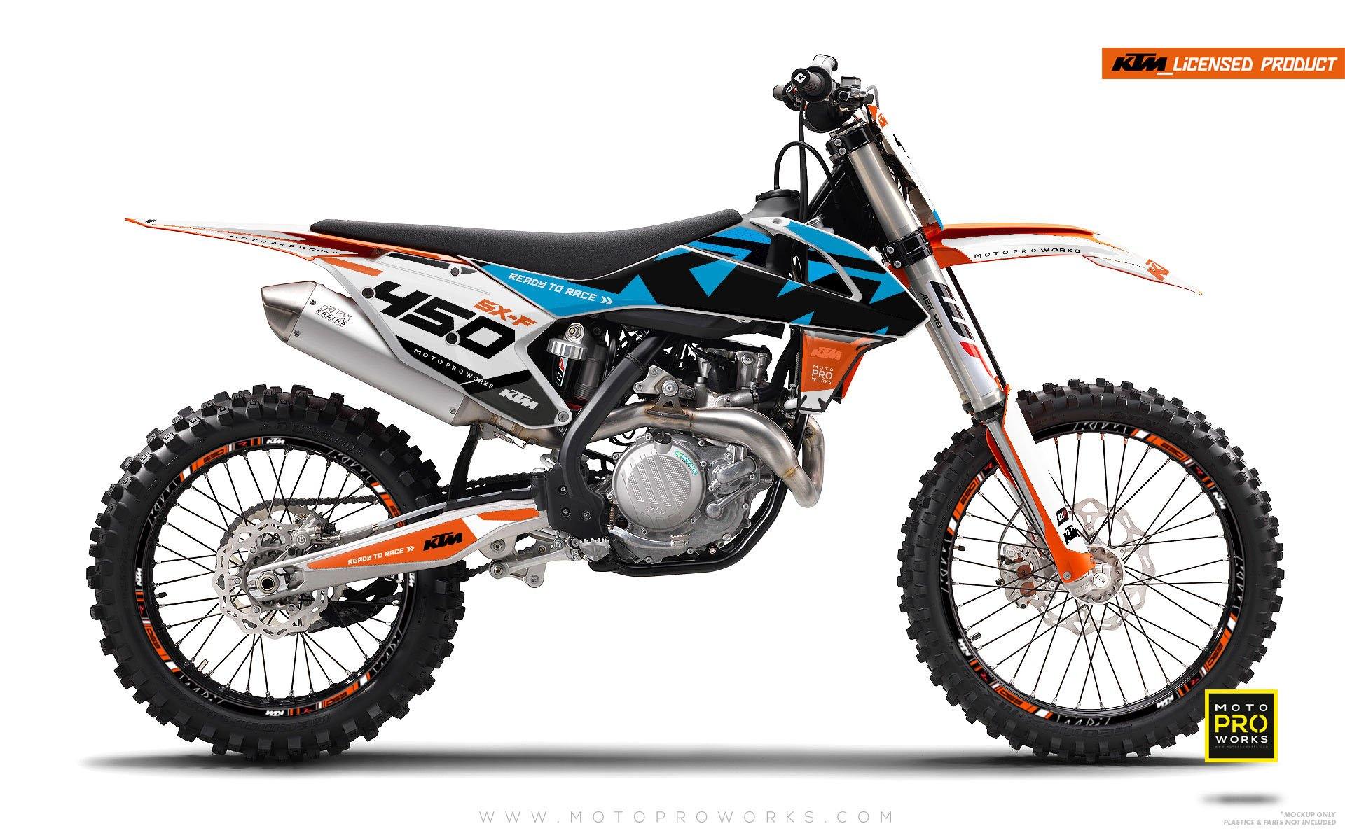 KTM GRAPHIC KIT - "READYONE" (blue) - MotoProWorks | Decals and Bike Graphic kit