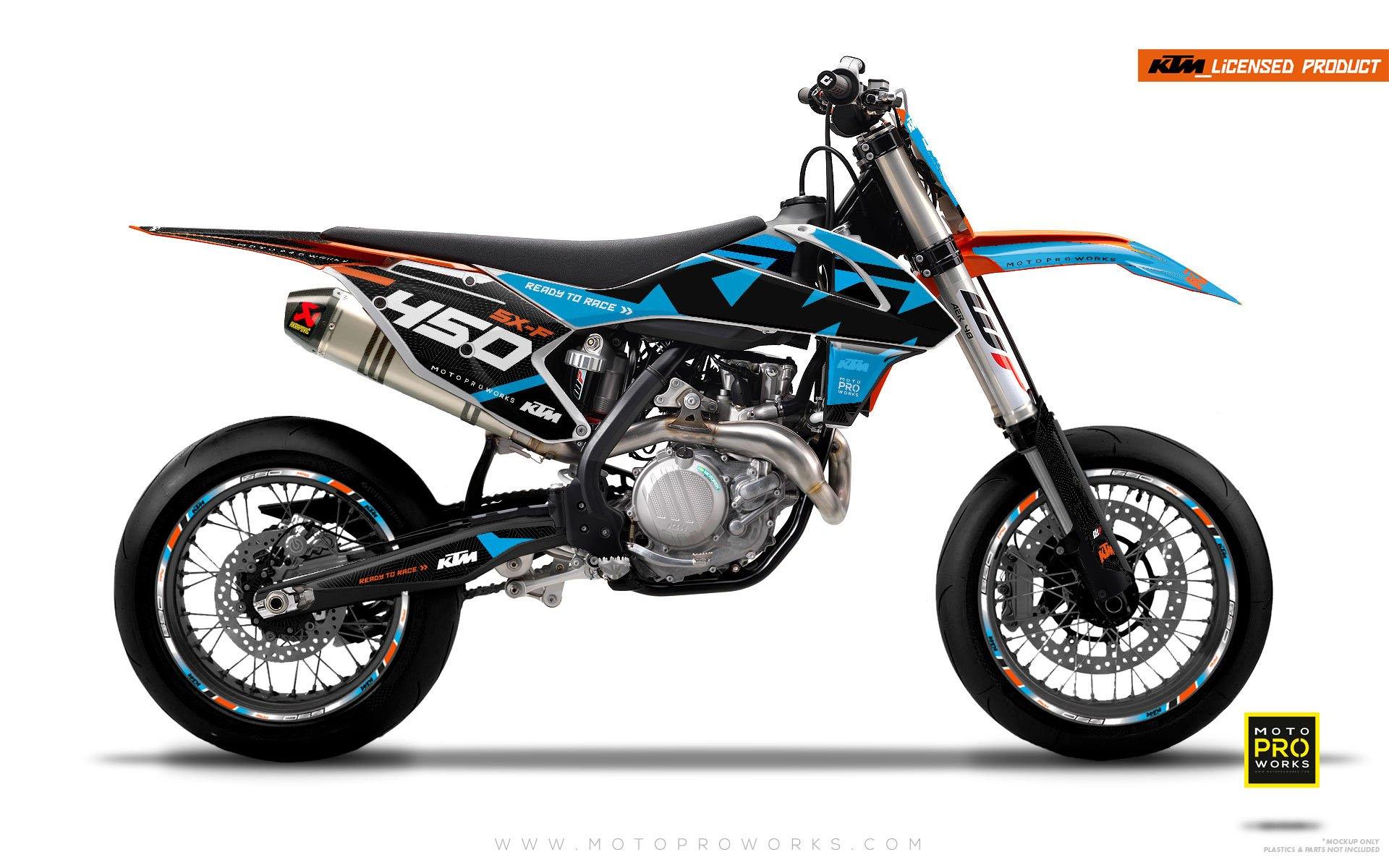 KTM GRAPHIC KIT - "READYONE" (blue/black) - MotoProWorks | Decals and Bike Graphic kit