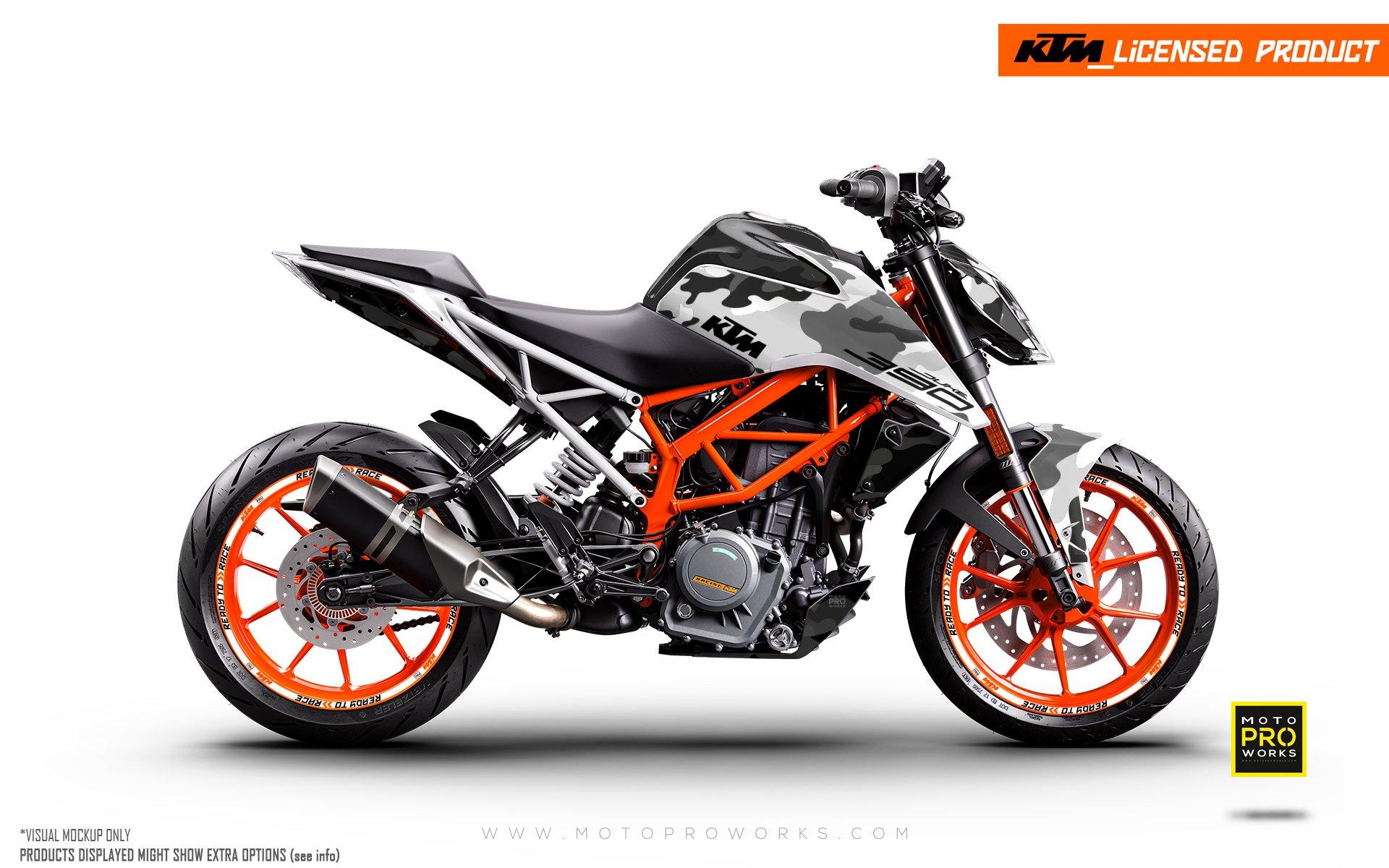 Customized Modified Duke 390 KTM Duke Grey Dragon Design 125-200