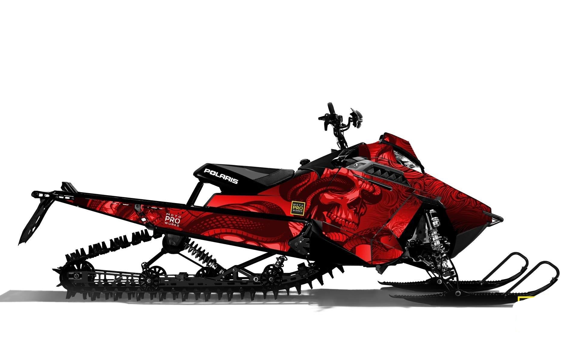 Polaris Graphics - "Ssskully" (red) - MotoProWorks | Decals and Bike Graphic kit