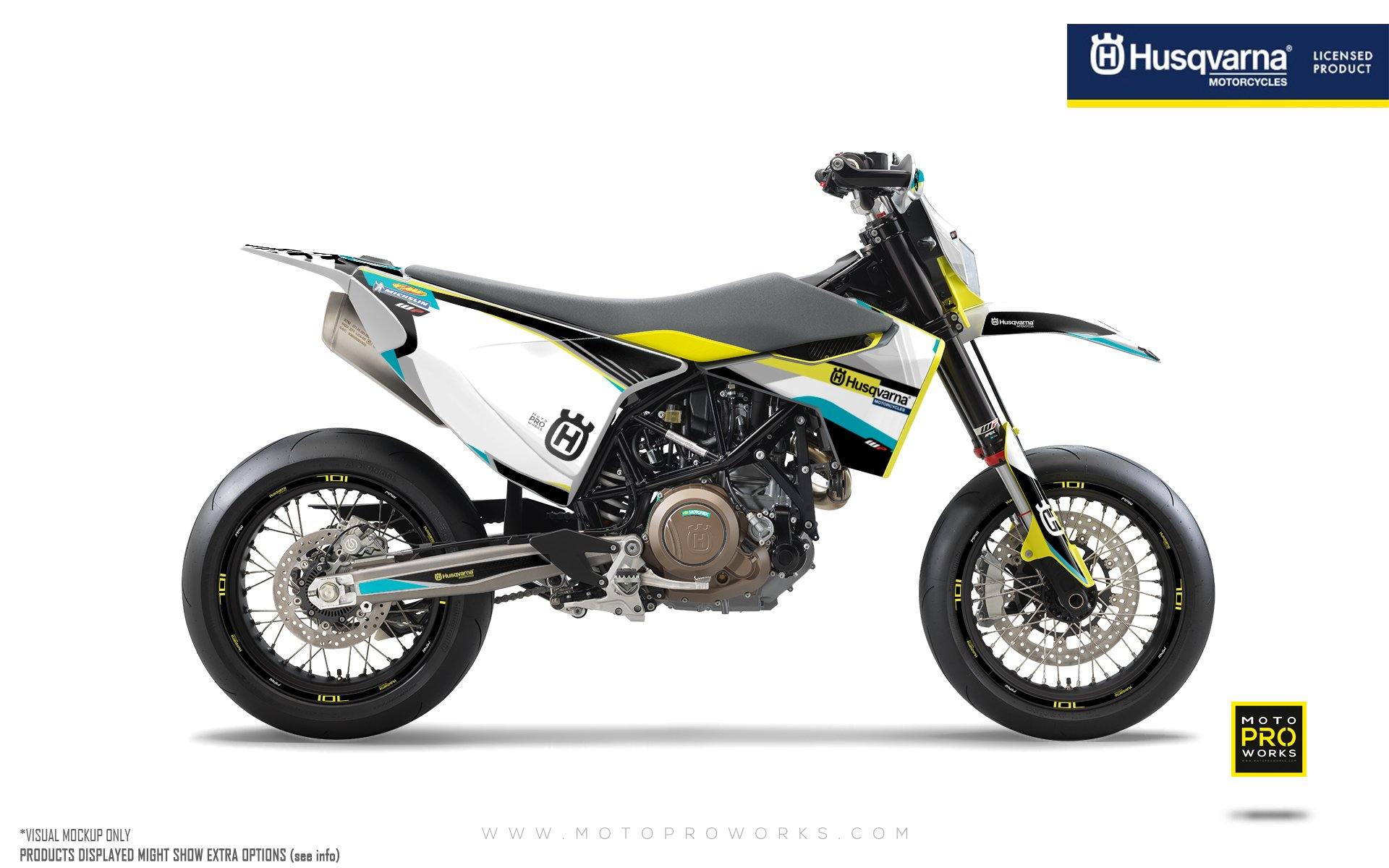 Husqvarna 701 GRAPHIC KIT - "Jagged" - MotoProWorks | Decals and Bike Graphic kit