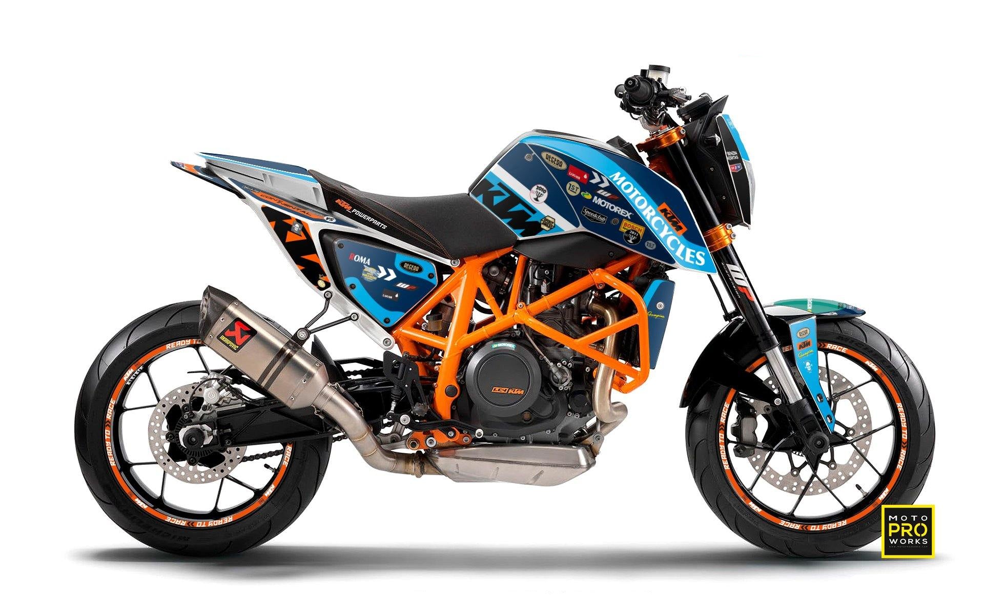 KTM 690 Duke GRAPHIC KIT - "Regera" (Blue) - MotoProWorks | Decals and Bike Graphic kit