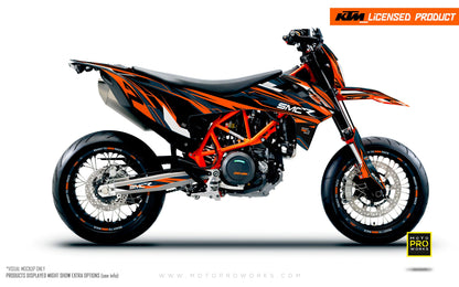 KTM GRAPHICS - 690 SMC-R "Ripple" (Orange) - MotoProWorks