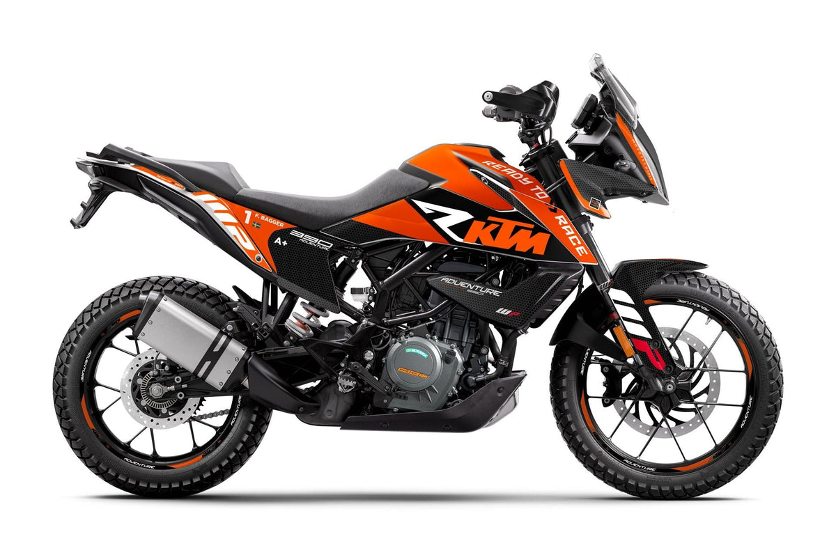 KTM 390 Adventure GRAPHICS - "RR-Tech" (Orange) - MotoProWorks