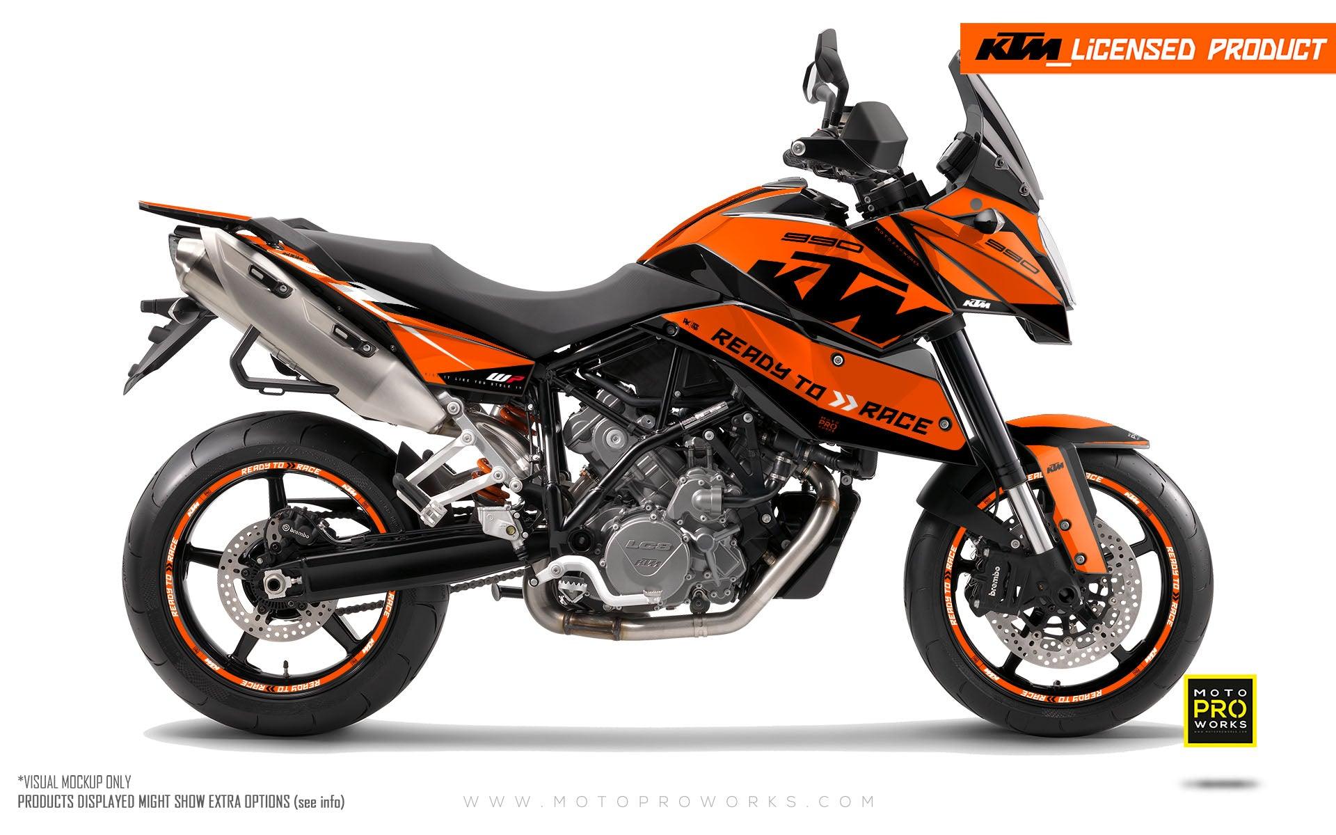 KTM 990 SMT GRAPHICS - "Torque" (Orange) - MotoProWorks