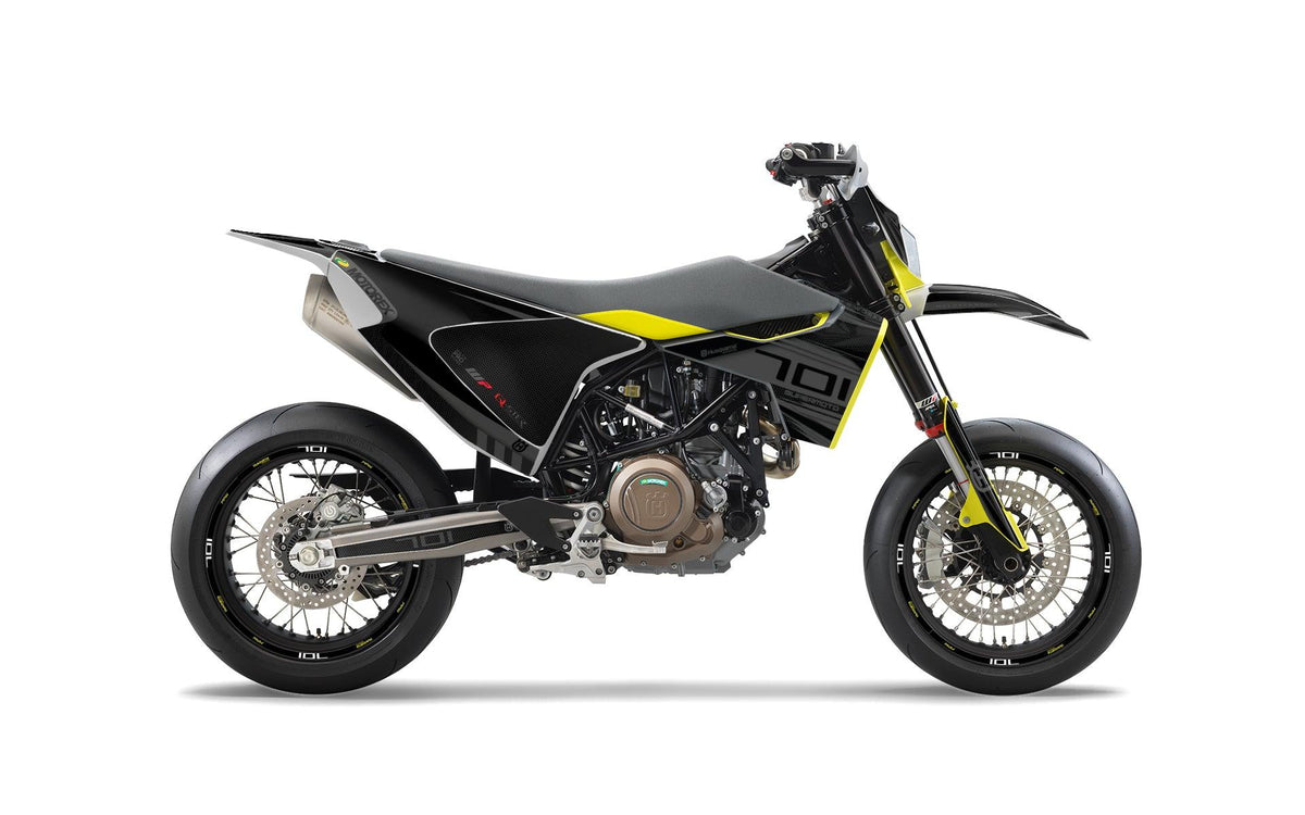 Husqvarna 701 GRAPHICS - "Vortex" (Black) - MotoProWorks