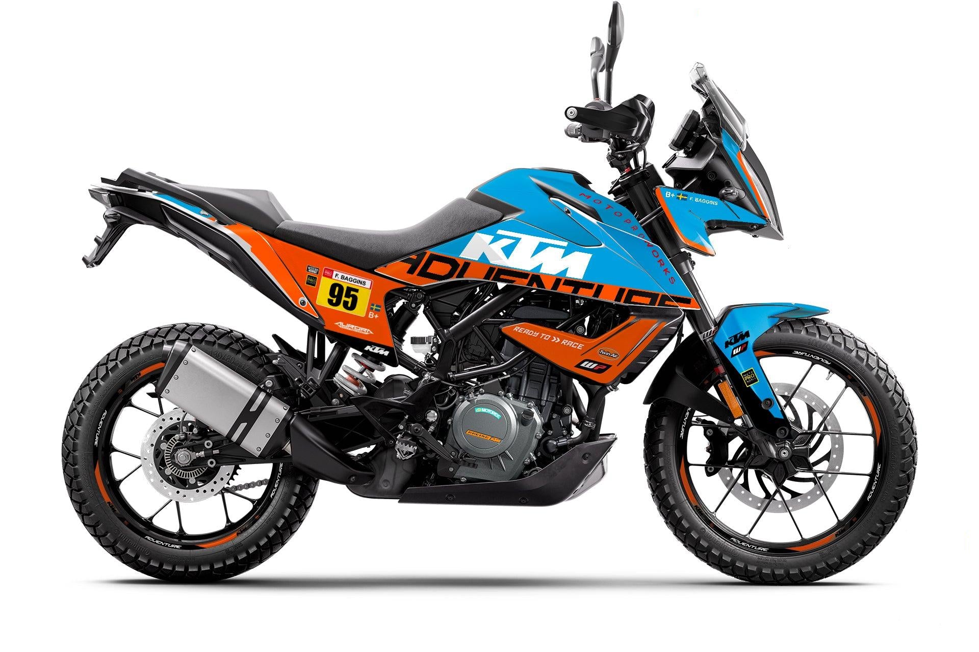 KTM 390 Adventure GRAPHICS - "Waypointer" (Ocean) - MotoProWorks