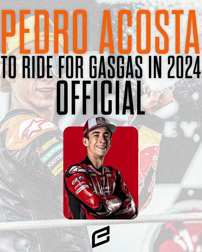 Pedro Acosta has been officially confirmed as the teammate of Augusto Fernandez - MotoProWorks