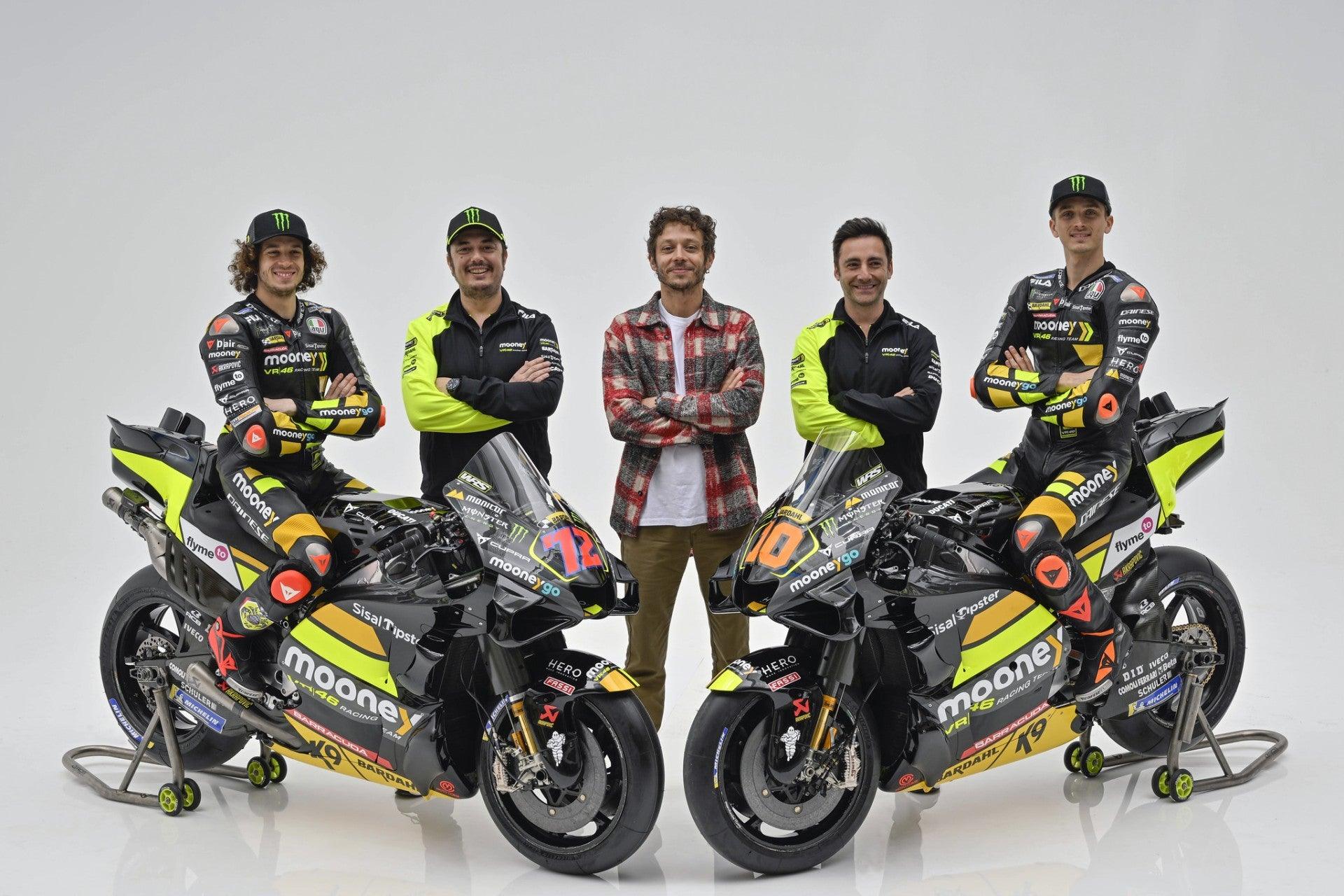 The official VR46 Racing Team colours for this year - MotoProWorks