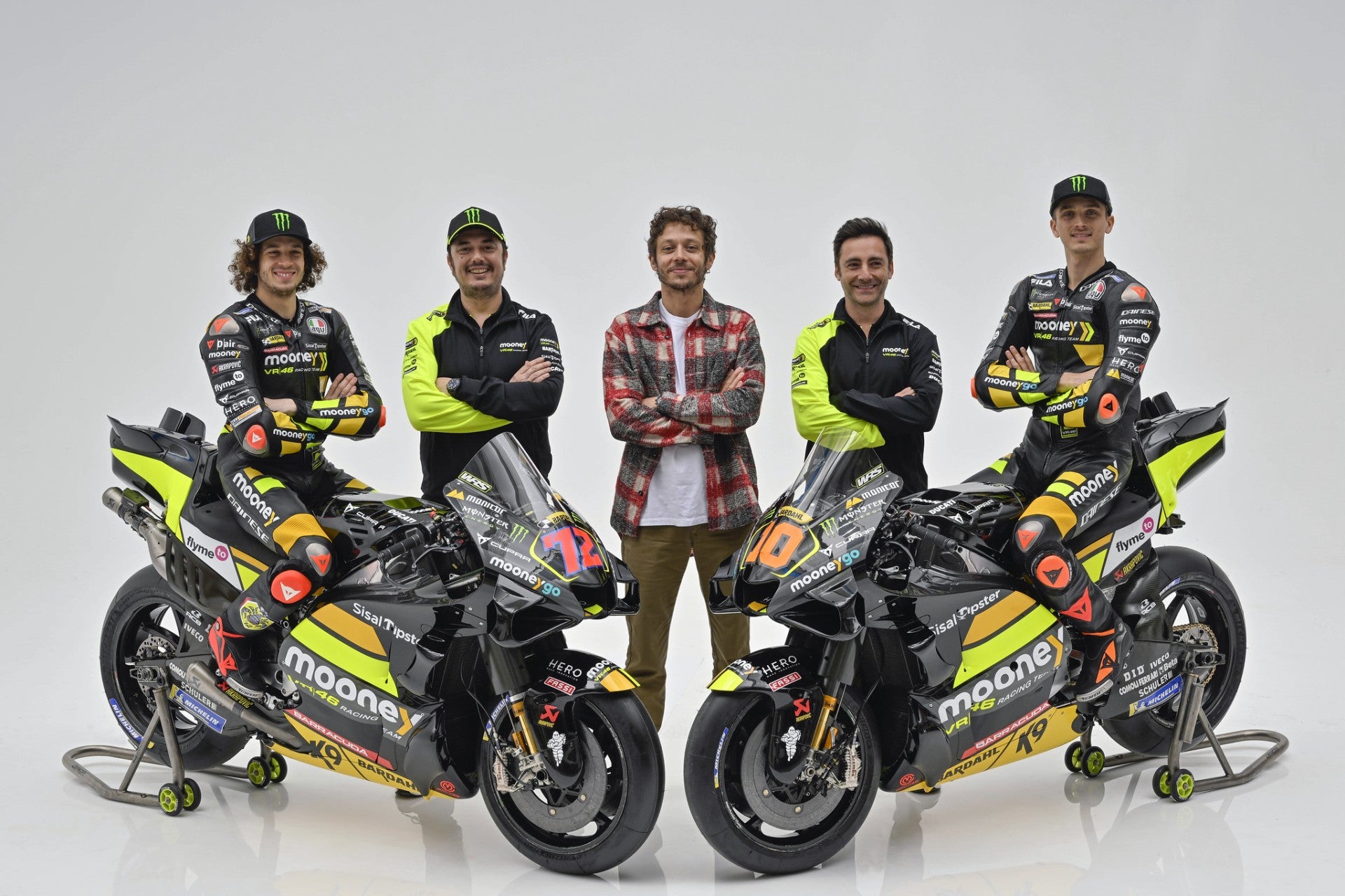 The official VR46 Racing Team colours for this year