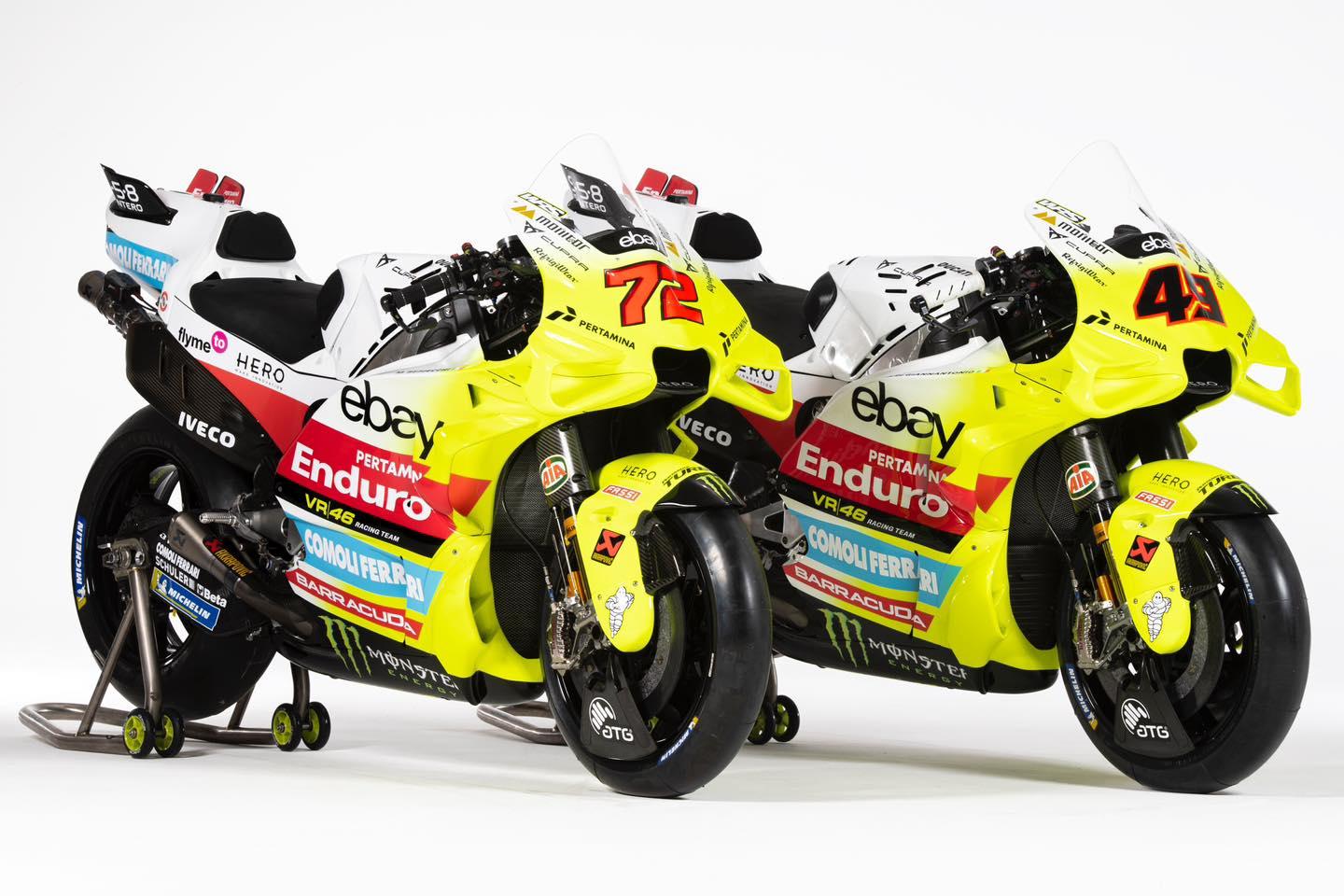 The new VR46 livery for 2024 - MotoProWorks
