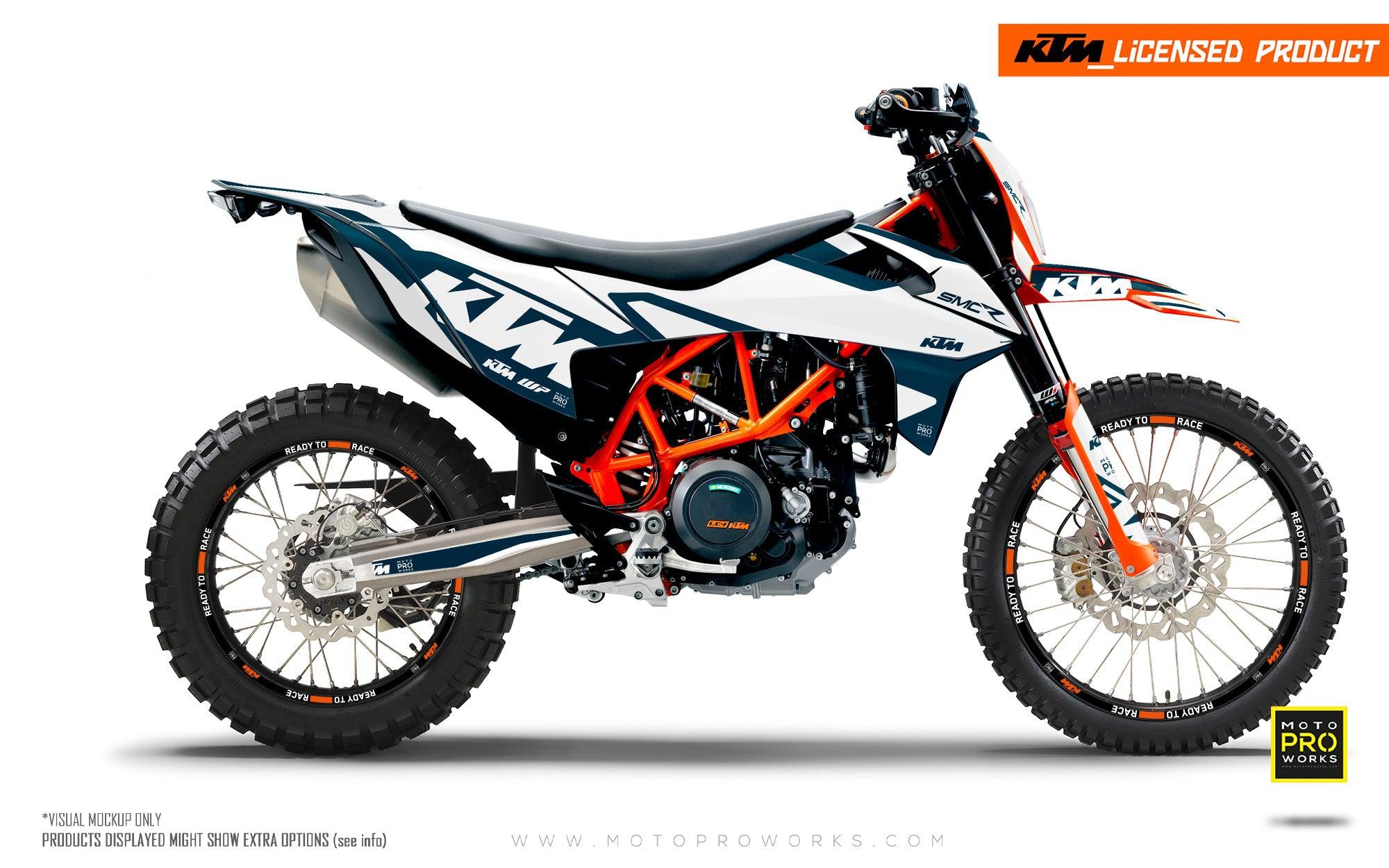 KTM GRAPHICS - 690 SMC-R "Mounty" (Blue/White) - MotoProWorks