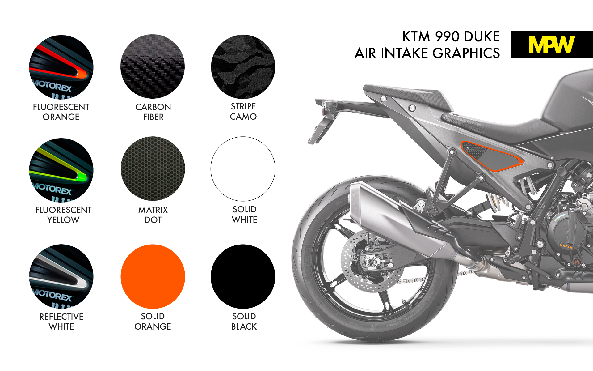 Air Intake Graphics - KTM 990 Duke