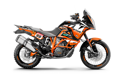 KTM 1290 Super Adventure GRAFIKK - "Atlantic" (Svart/Oransje)