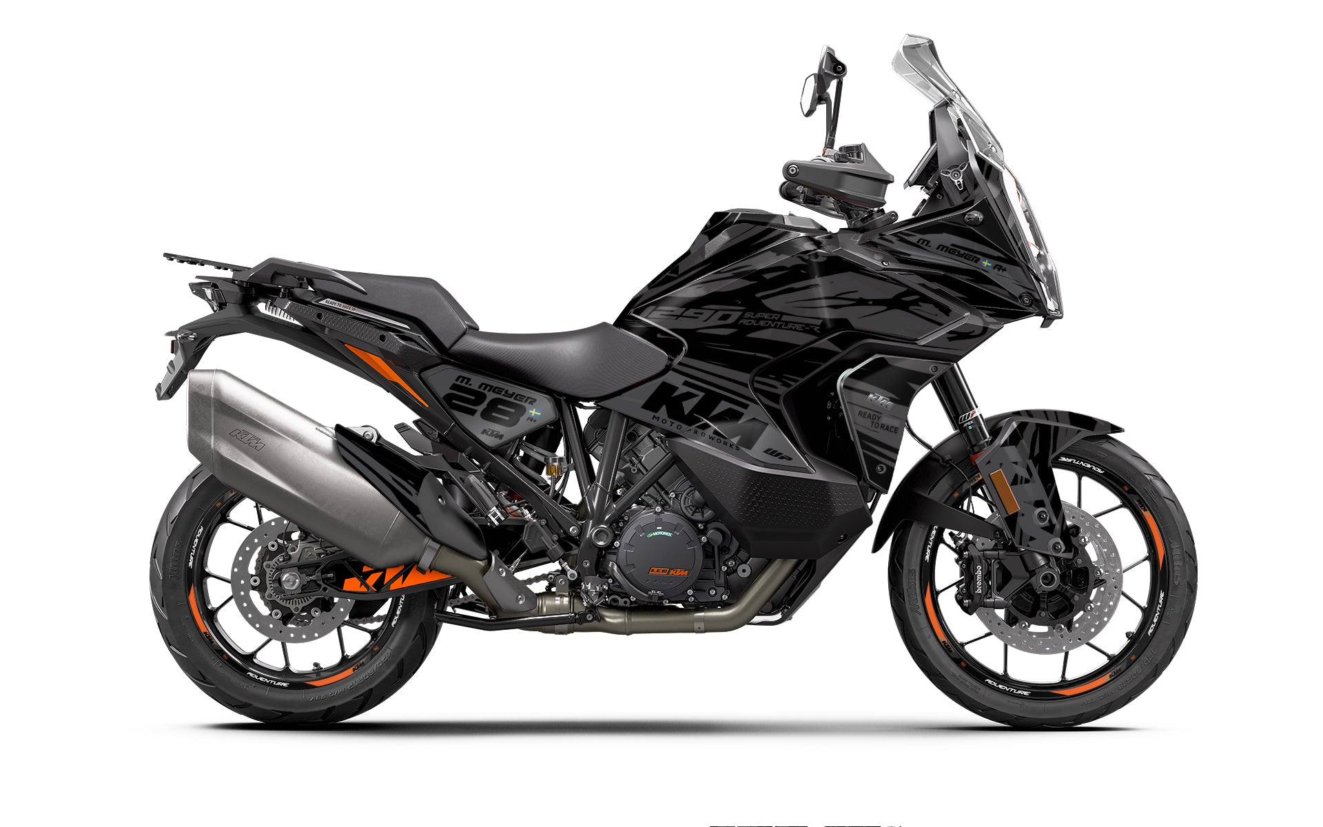 KTM 1290 Super Adventure GRAPHICS - "Fragment" (Black)