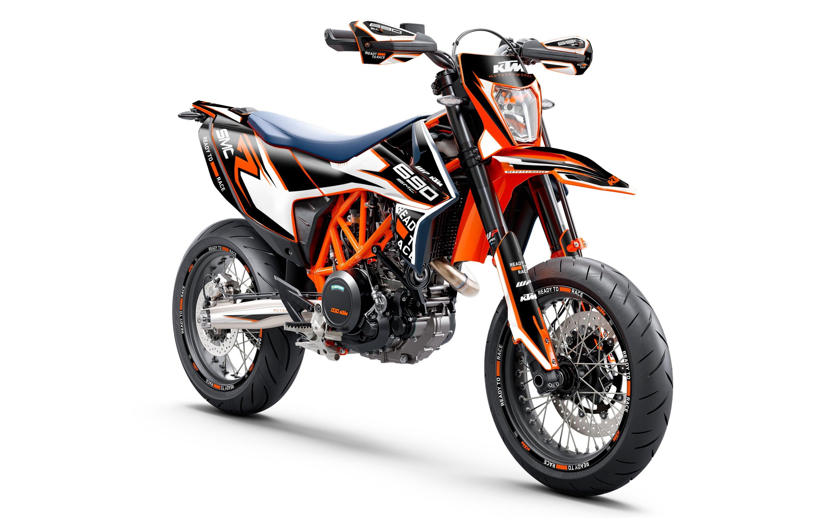 KTM 690 SMC-R GRAPHICS - "District" (Black) - MotoProWorks