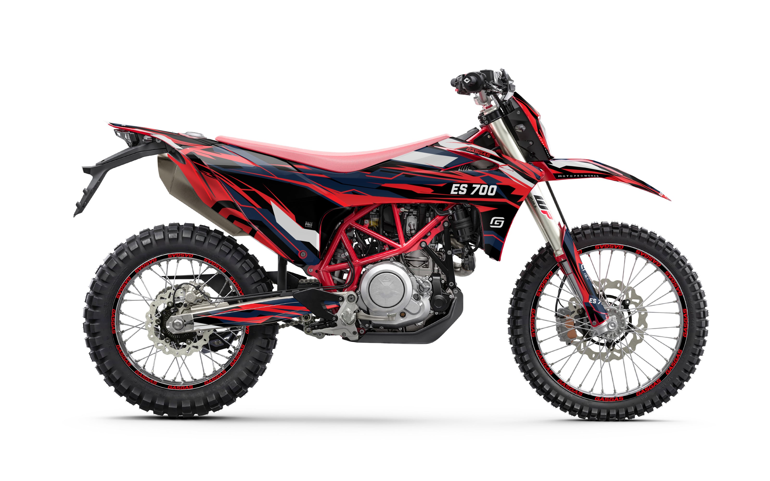 GASGAS ES 700 GRAPHICS - "Ripple" (Red)