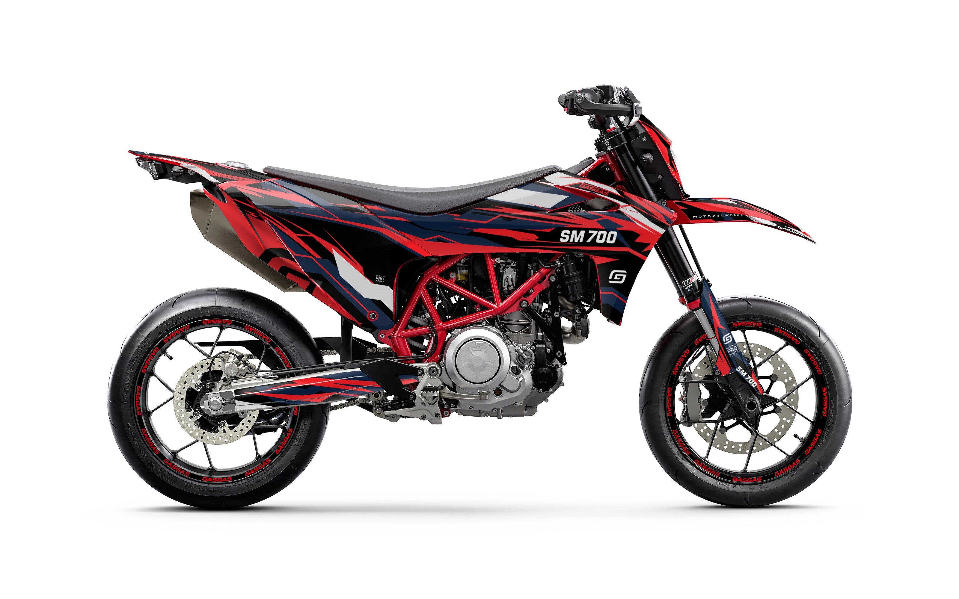 GASGAS SM 700 GRAPHICS - "Ripple" (Red)