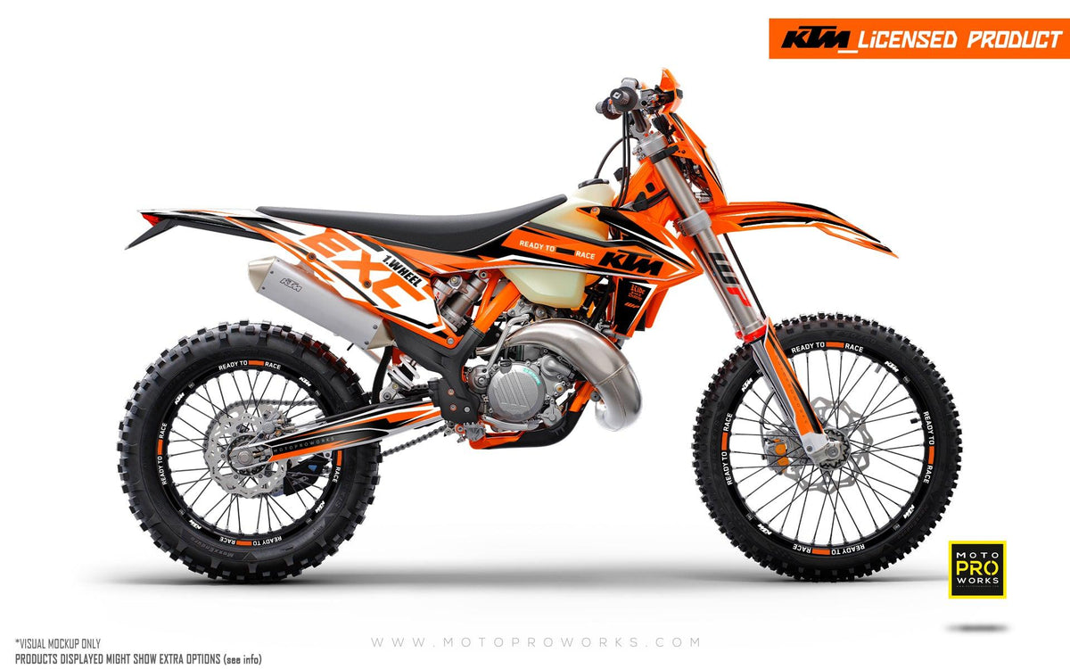 KTM GRAPHICS - EXC/SX &quot;Jet&quot; (Black/Orange)