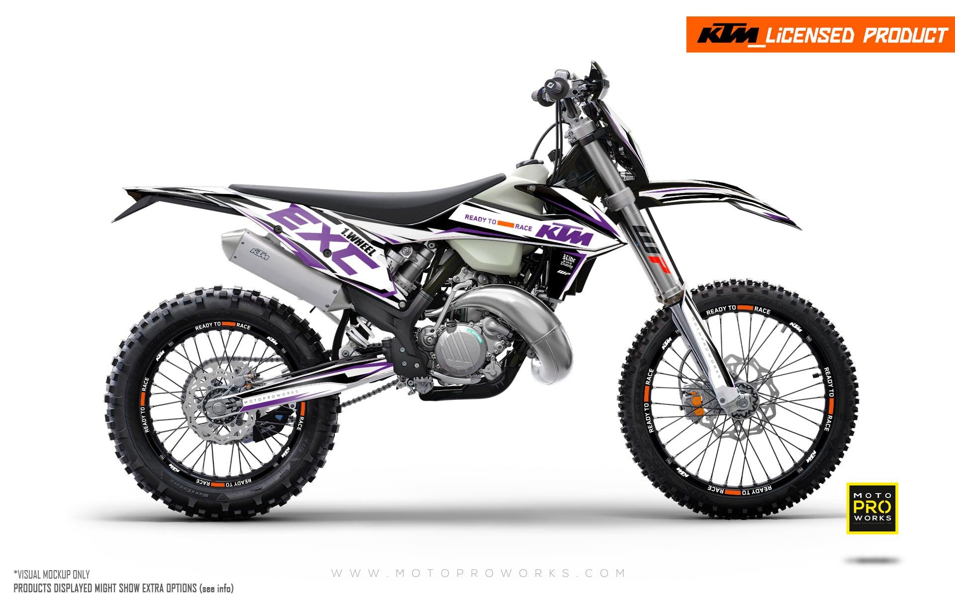 KTM GRAPHICS - EXC/SX "Jet" (Black/Purple) - MotoProWorks
