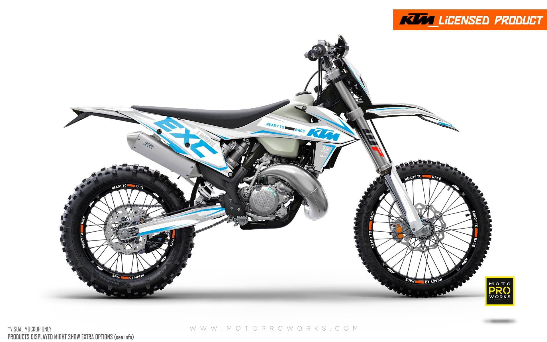 KTM GRAPHICS - EXC/SX "Jet" (Grey/Blue) - MotoProWorks