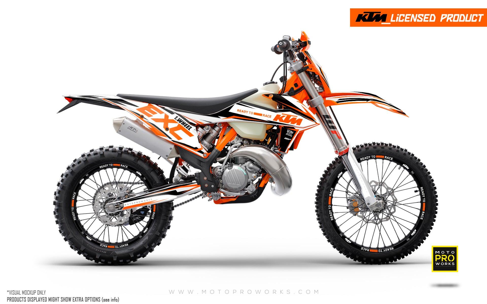 KTM GRAPHICS - EXC/SX "Jet" (Grey/Orange) - MotoProWorks