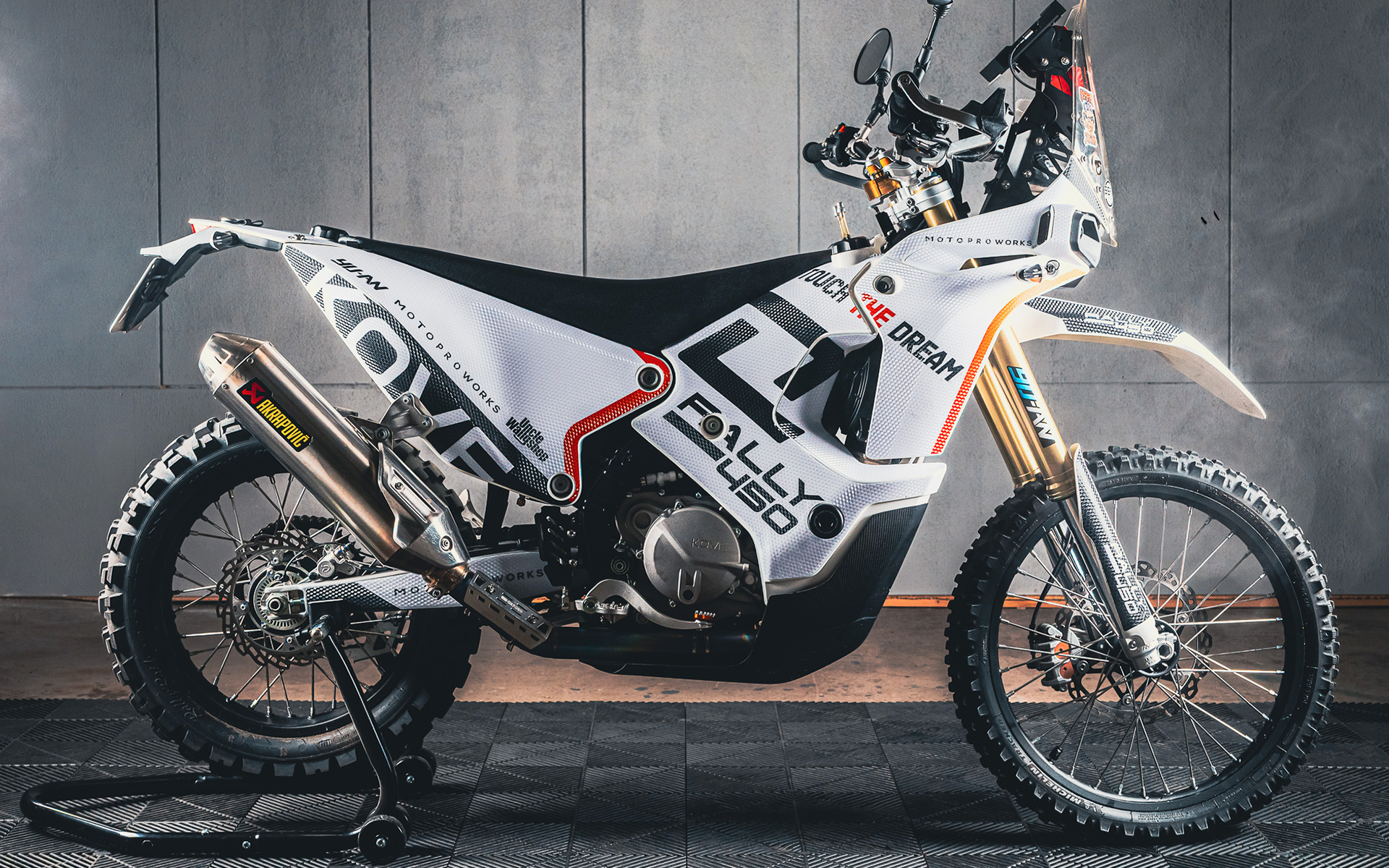 KOVE 450 Rally GRAPHICS - "Summit" (White)