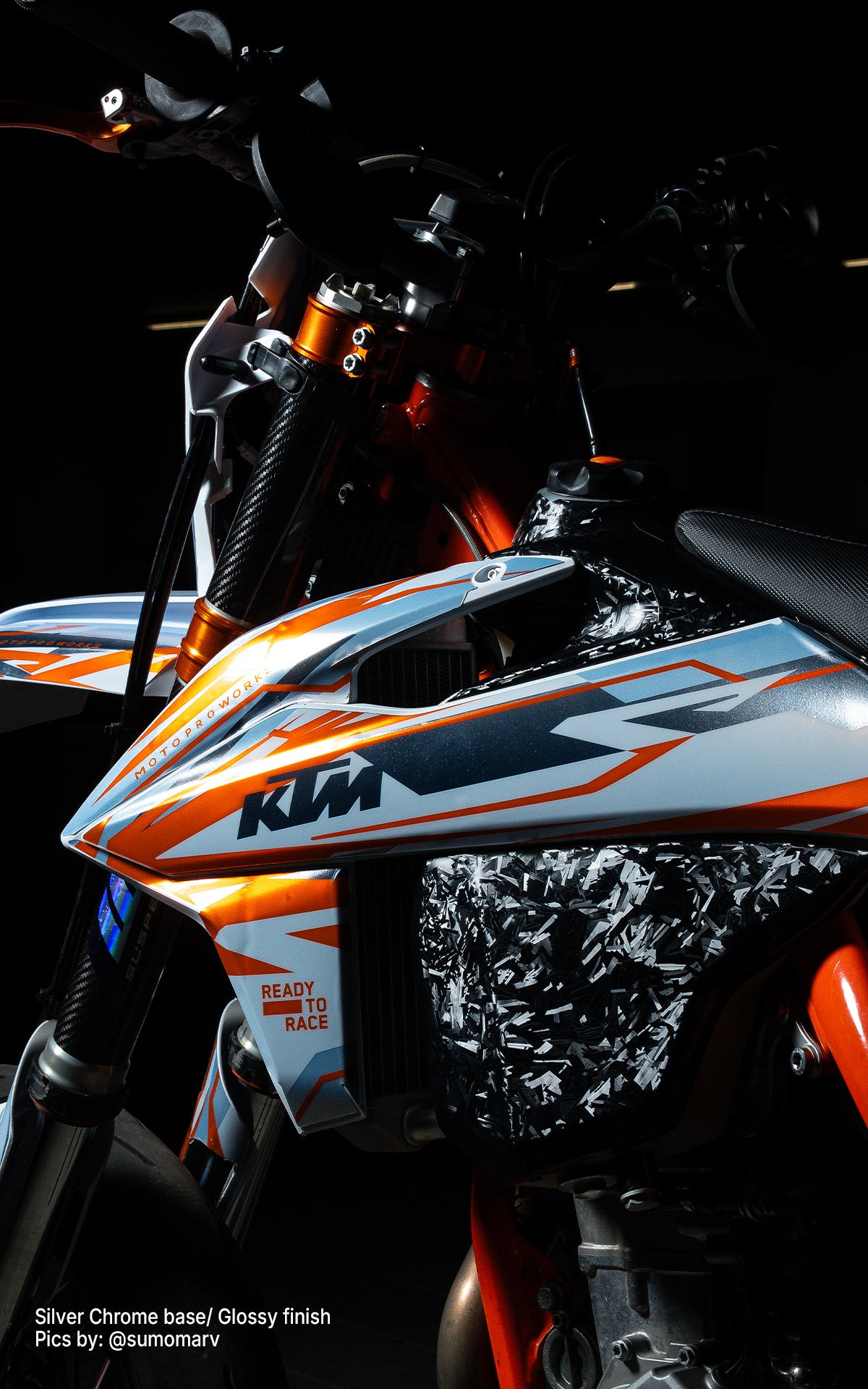 KTM SX / SX-F DEKOR - „Ripple“ (Marv Chrome)