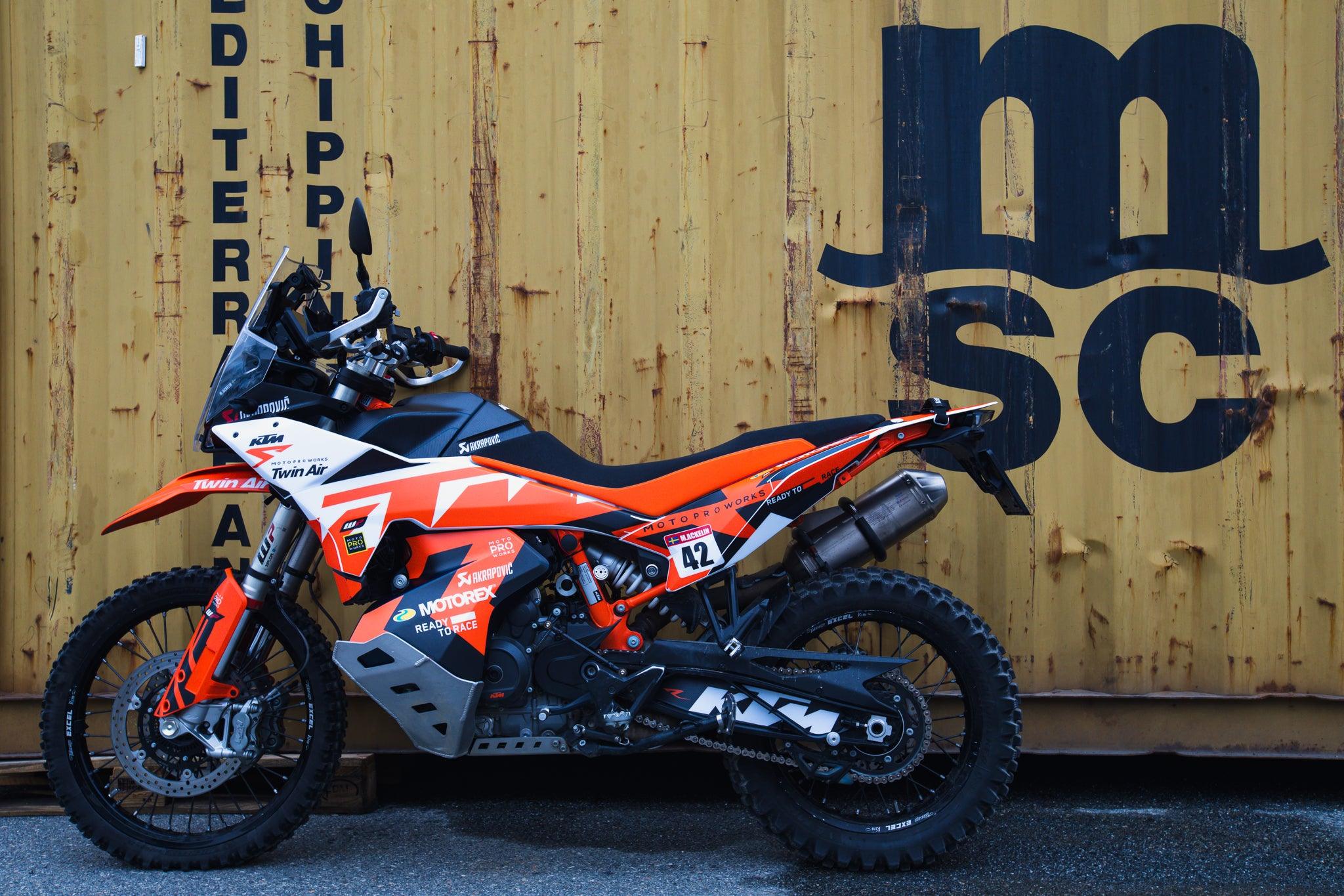 KTM 790/890 Adventure R/S GRAPHICS - "Nomadic" (White/Blue/Orange) - MotoProWorks