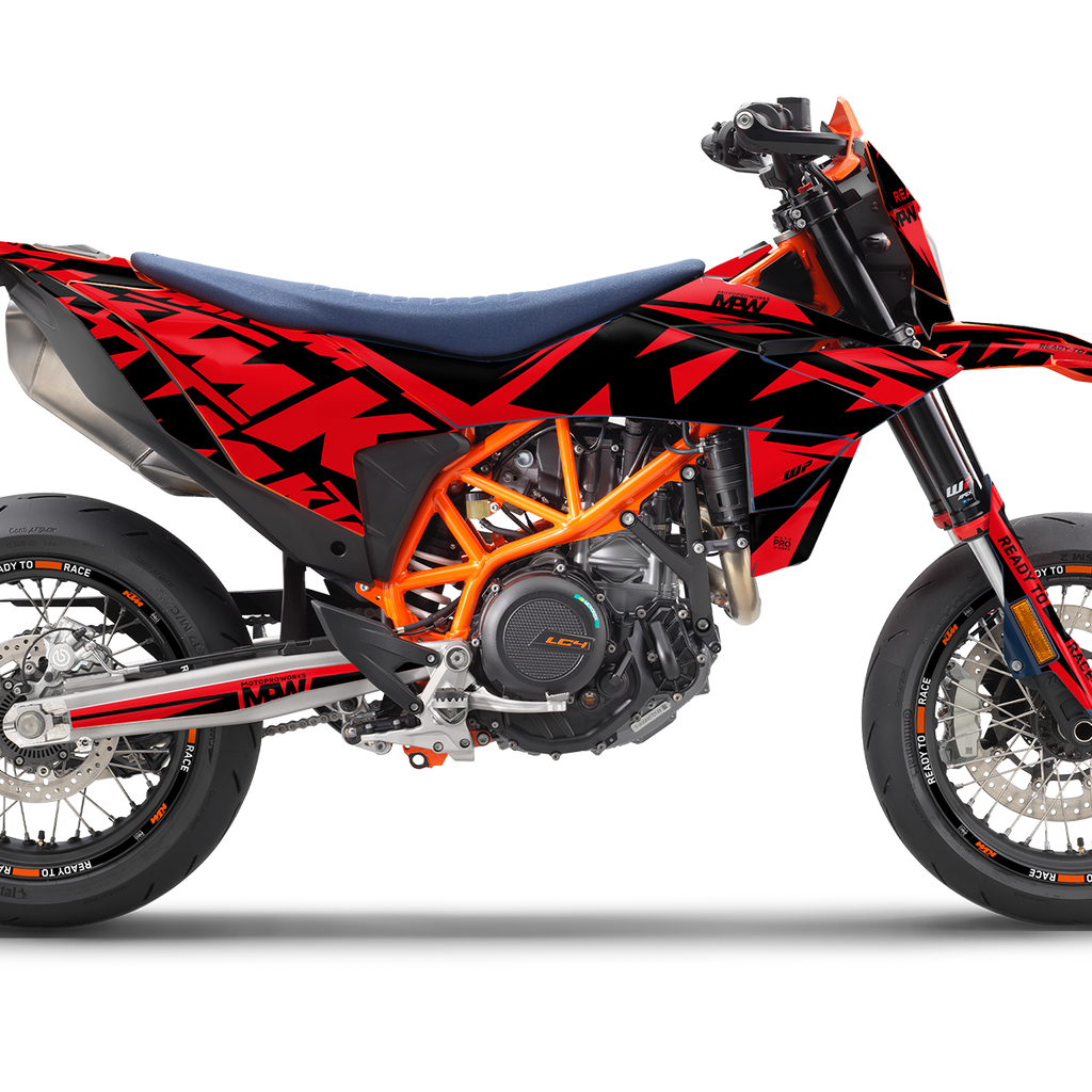 KTM 690 SMC-R 2026 Graphics Kit - Kickdrift - Red | MotoProWorks