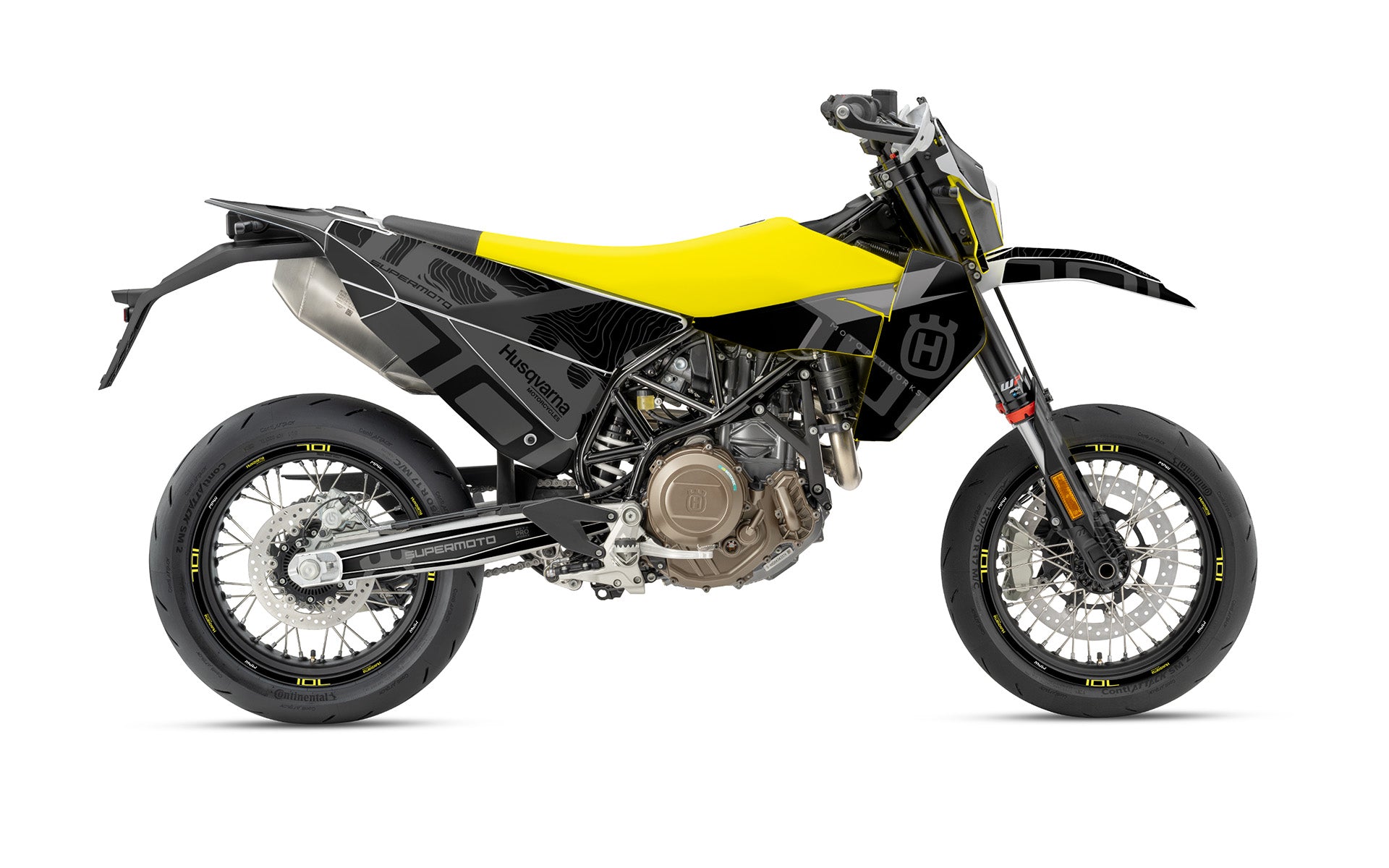 Husqvarna 701 2026 KITS DÉCO - "Monarch" (Noir/Motif)