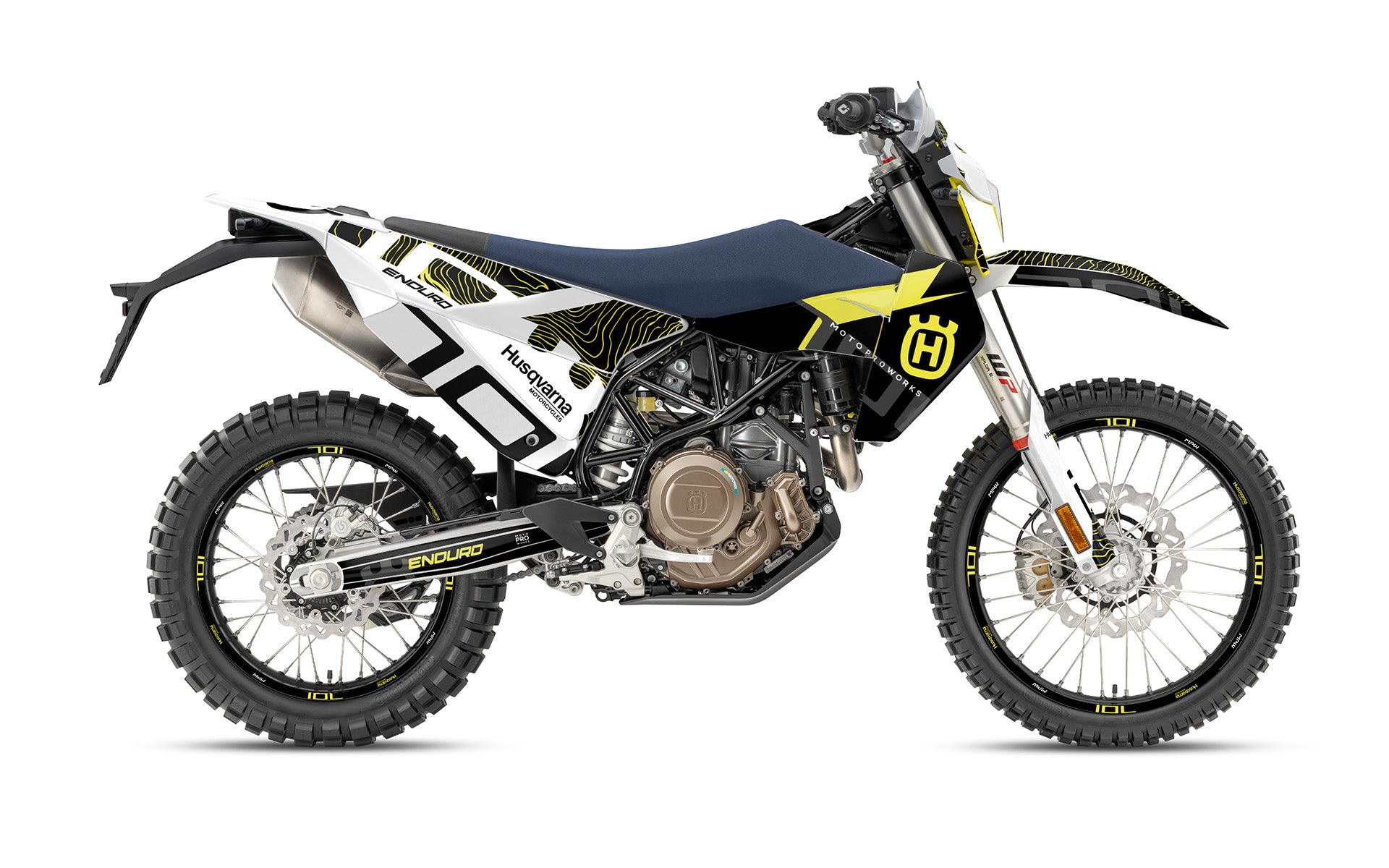 Husqvarna 701 Enduro 2026 GRAPHICS - "Monarch" (Yellow/Pattern)