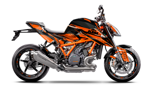 KTM 1290 Super Duke R GRAPHICS - "Nebula" (Orange) - MotoProWorks