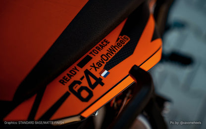 Graphics Kit for KTM 890 SMT - "Nebula" (Orange)