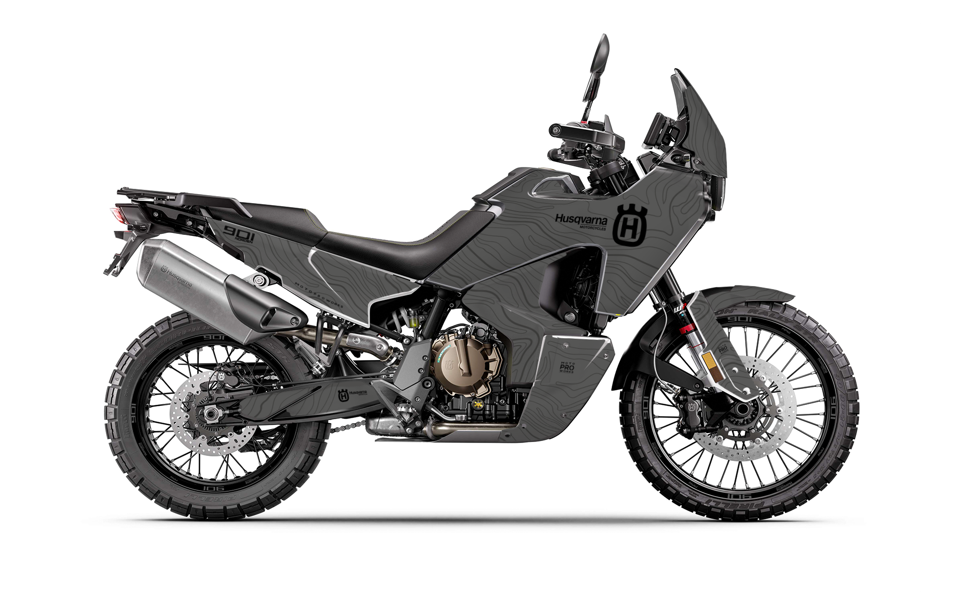 HUSQVARNA Norden 901 GRAPHICS - "Topography" (Grey)