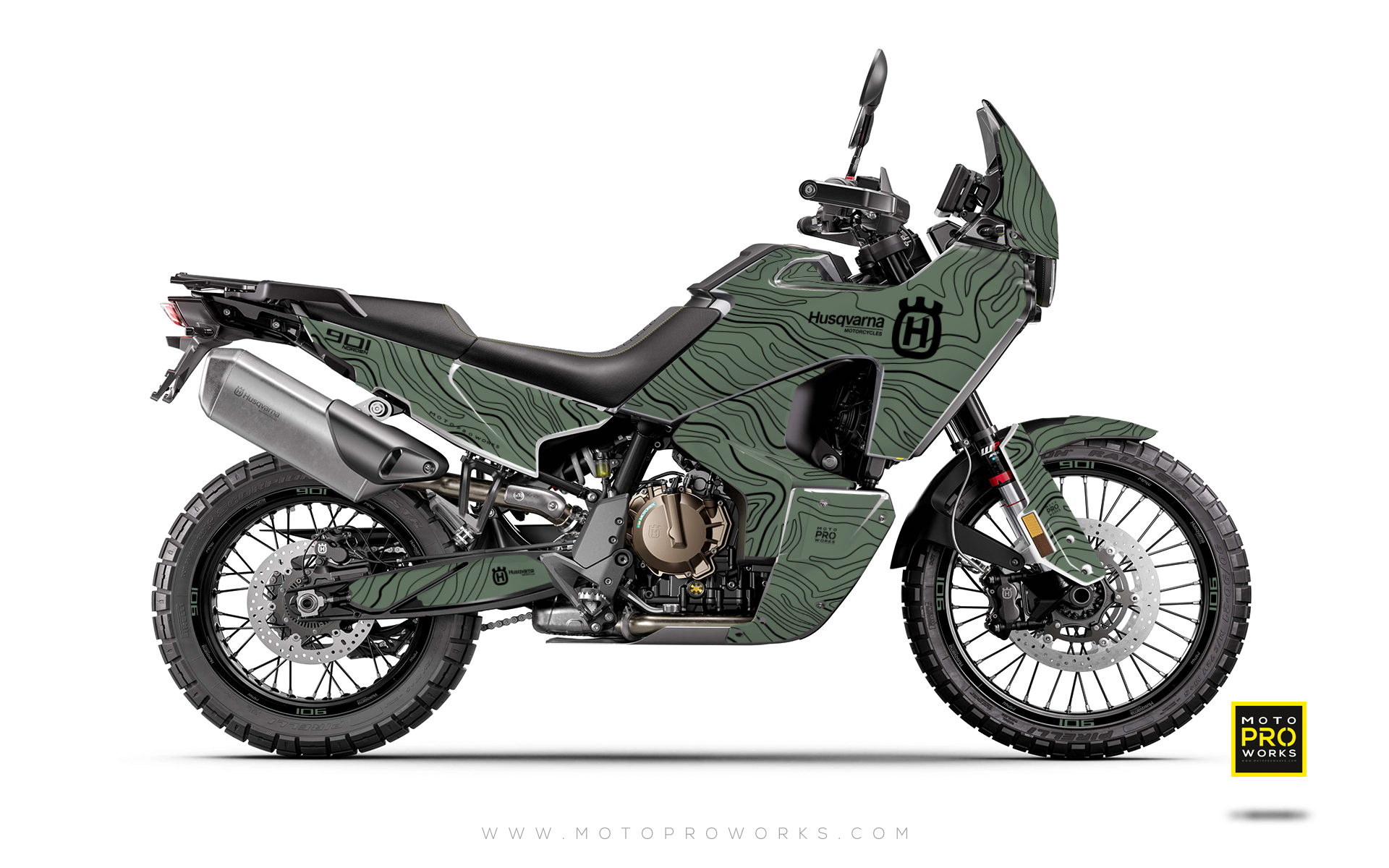 HUSQVARNA Norden 901 GRAPHICS - "Topography" (Moss)