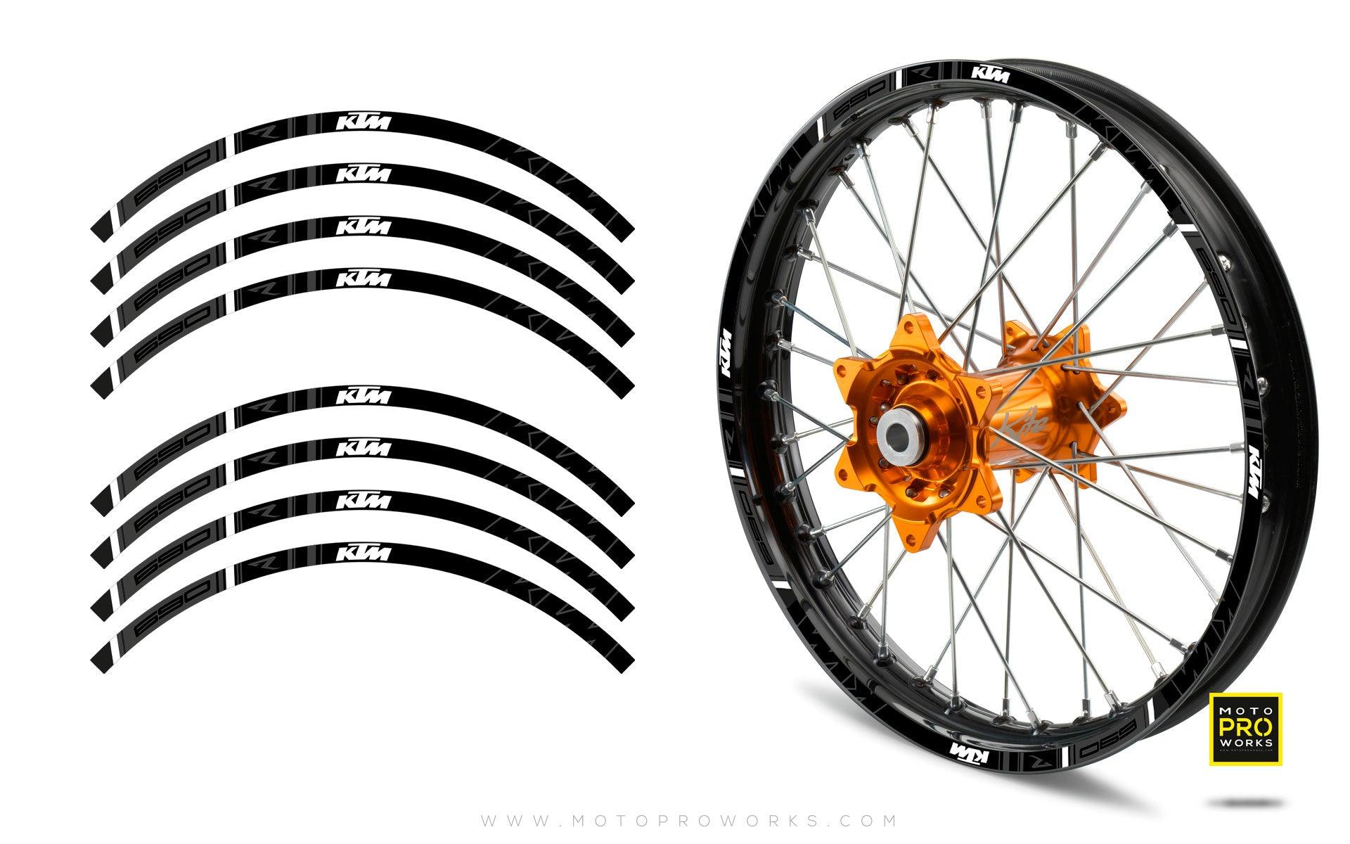 Rim Stripes - "TRACK" KTM (Grey) - MotoProWorks