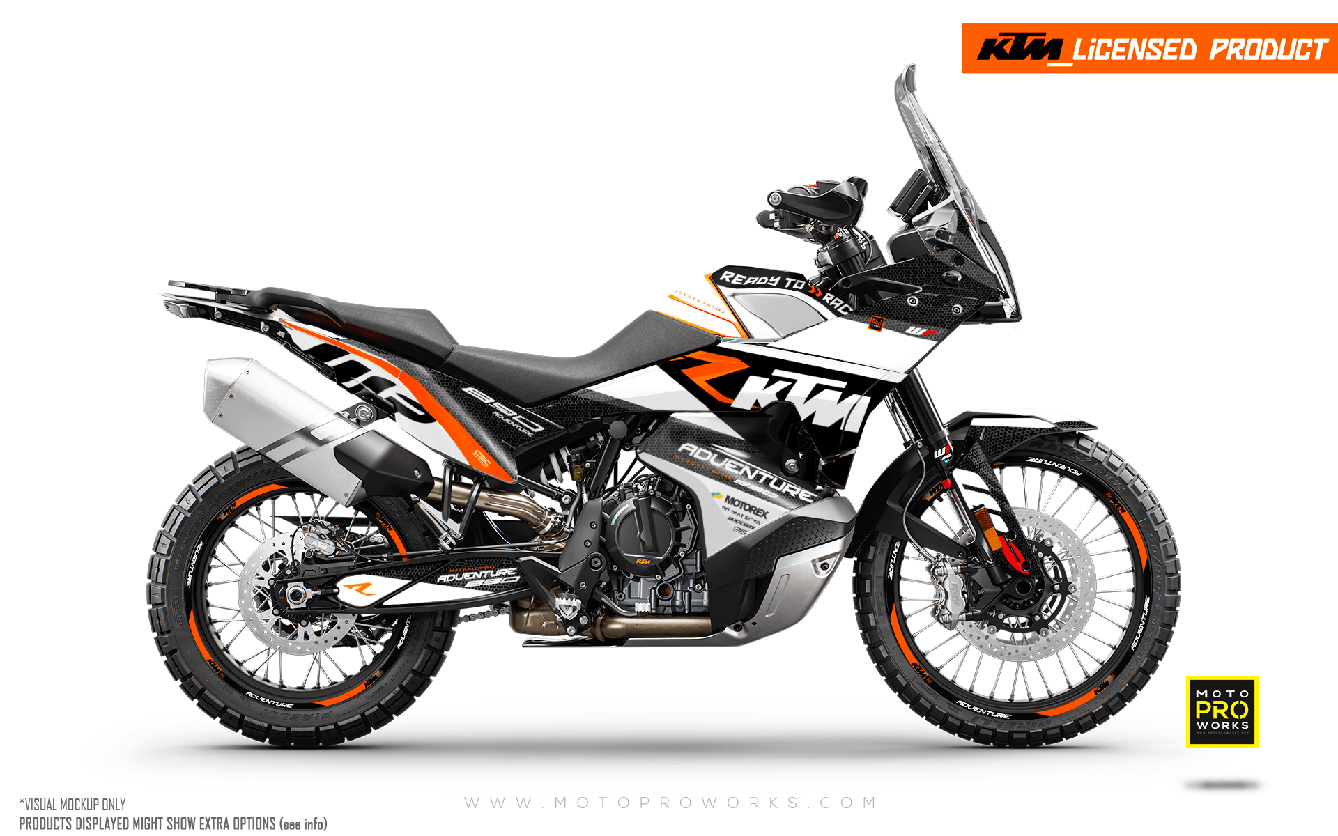 KTM 790/890 Adventure R/S 2023 GRAPHICS - &quot;RR Tech&quot; (White)