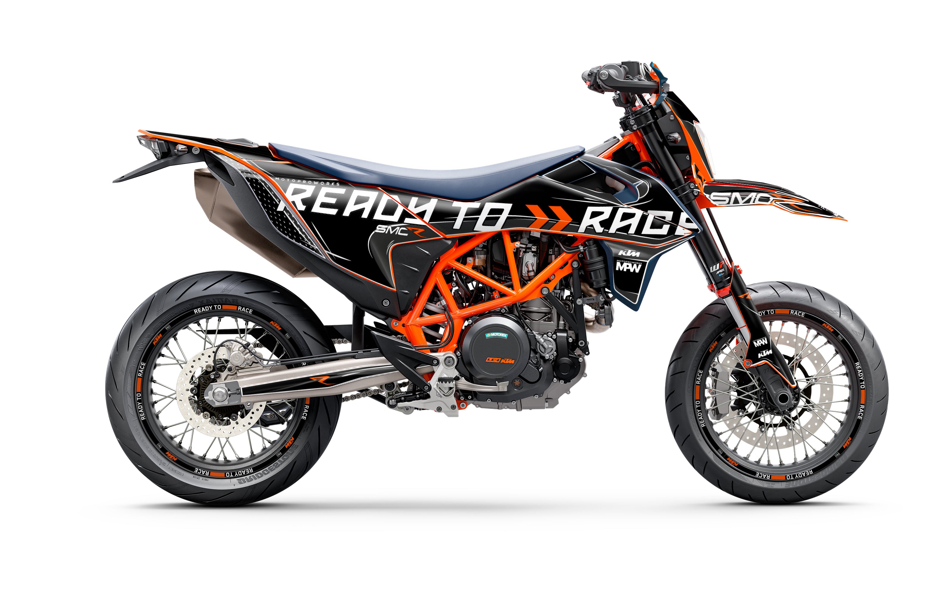 KTM 690 SMC-R GRAPHICS - “Ready2Race//Trace“ (Black)