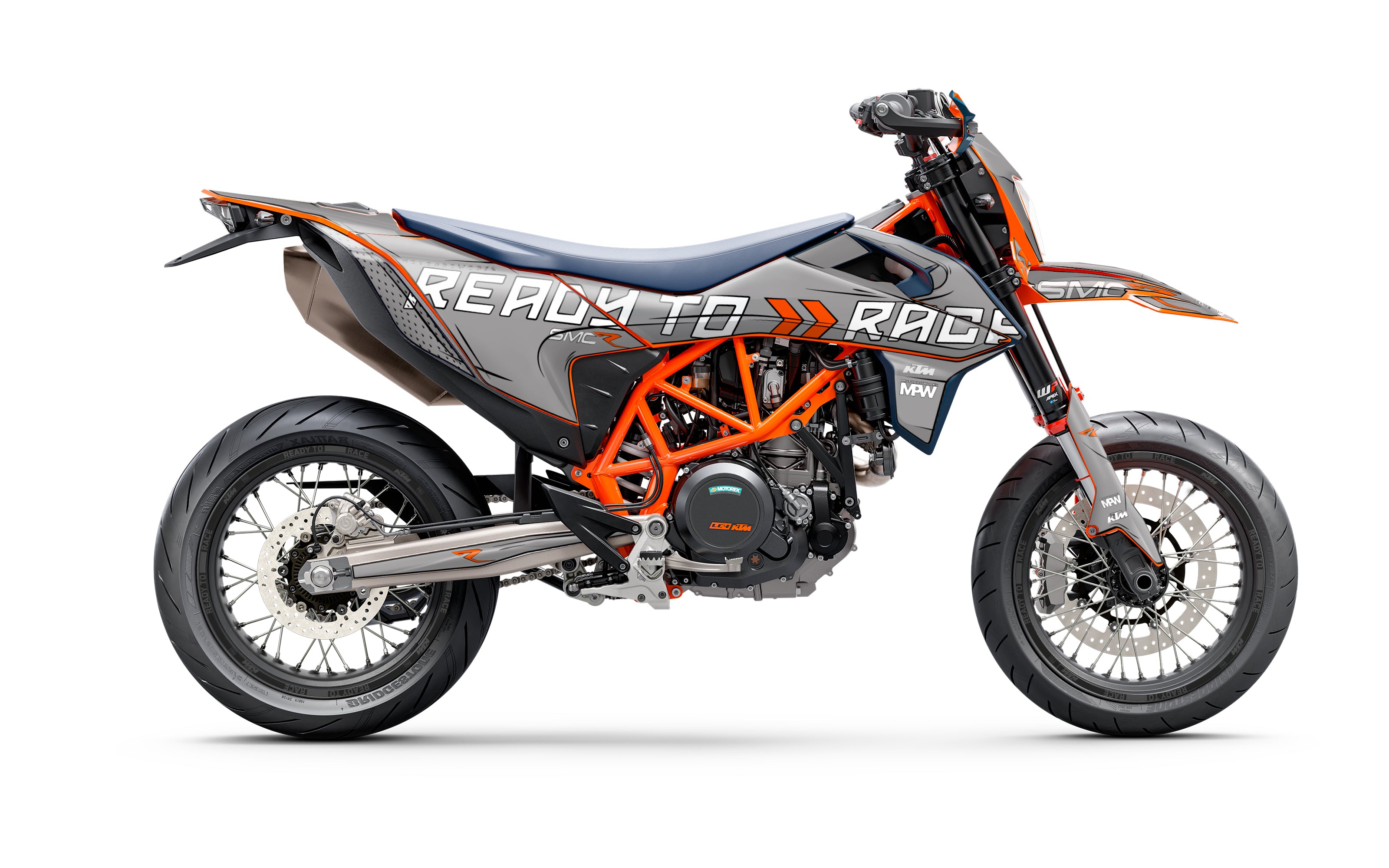KTM 690 SMC-R GRAPHICS - “Ready2Race//Trace“ (Grey)