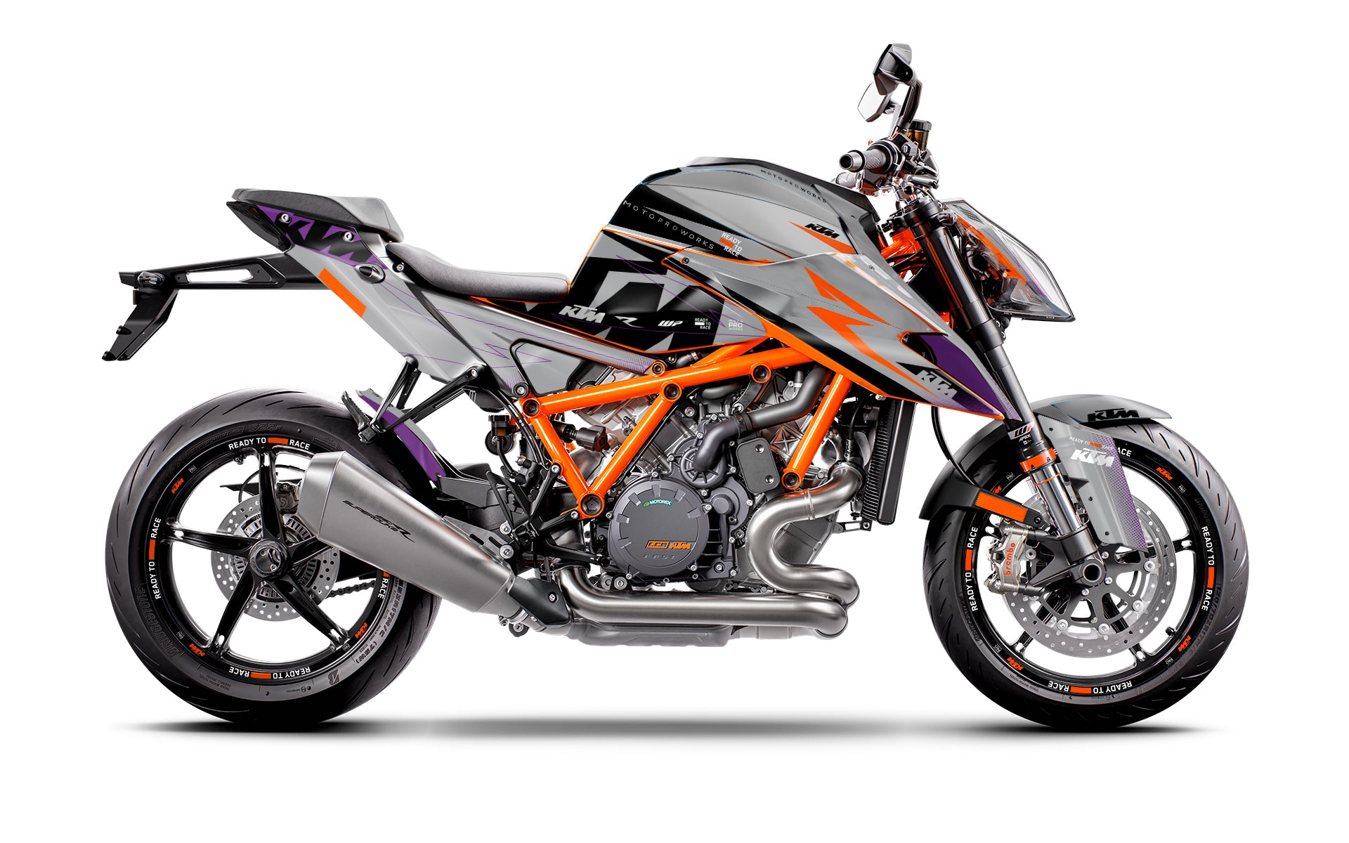 KTM 1290 Super Duke R Graphics - "Revel" (Chalk)